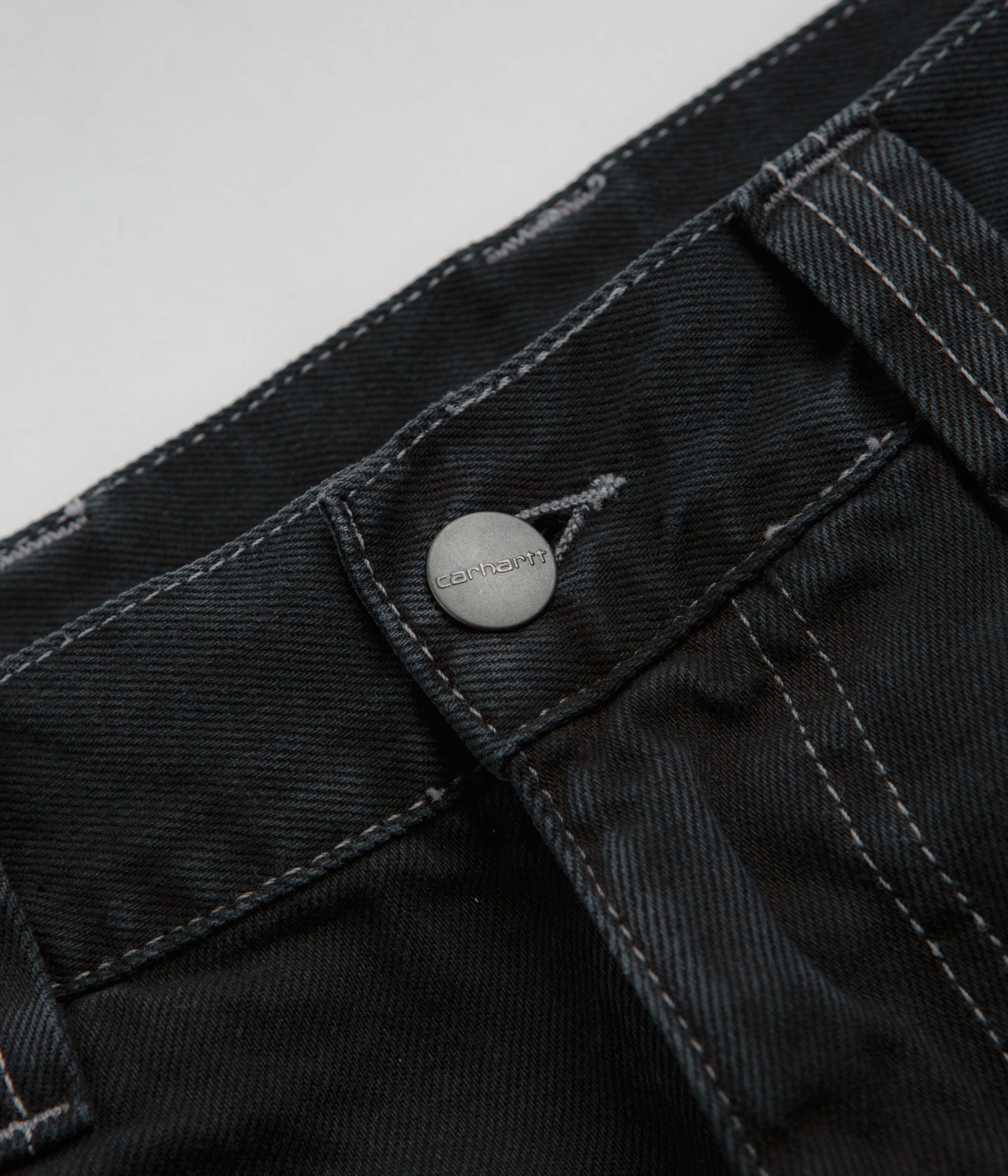 Carhartt Brandon Black Stone Dyed Denim Pants - Unbeatable Style!