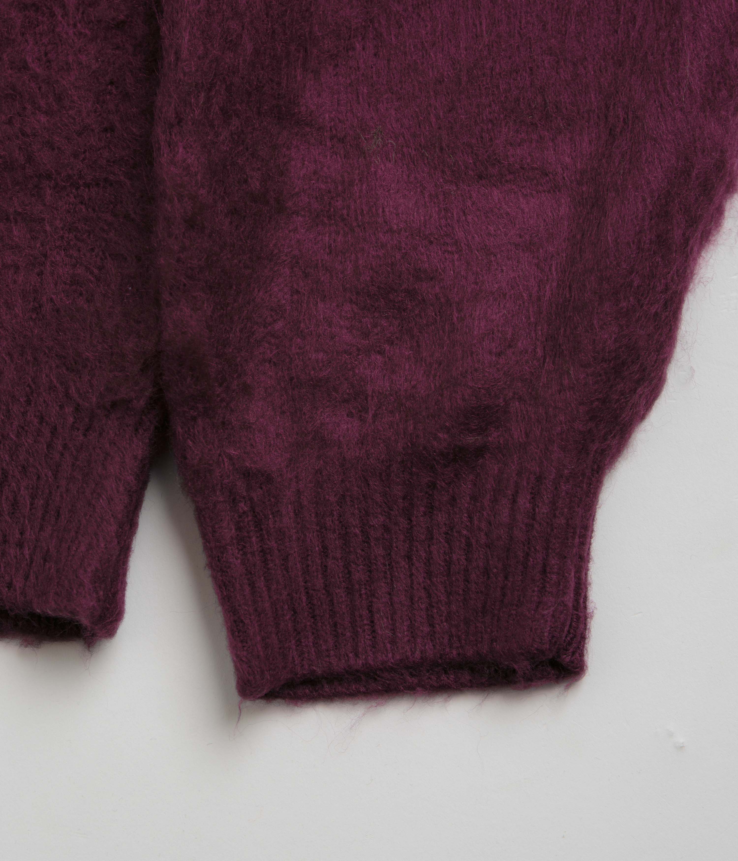 Butter Goods' Stunning Port Mohair Button - Up Knitted Shirt