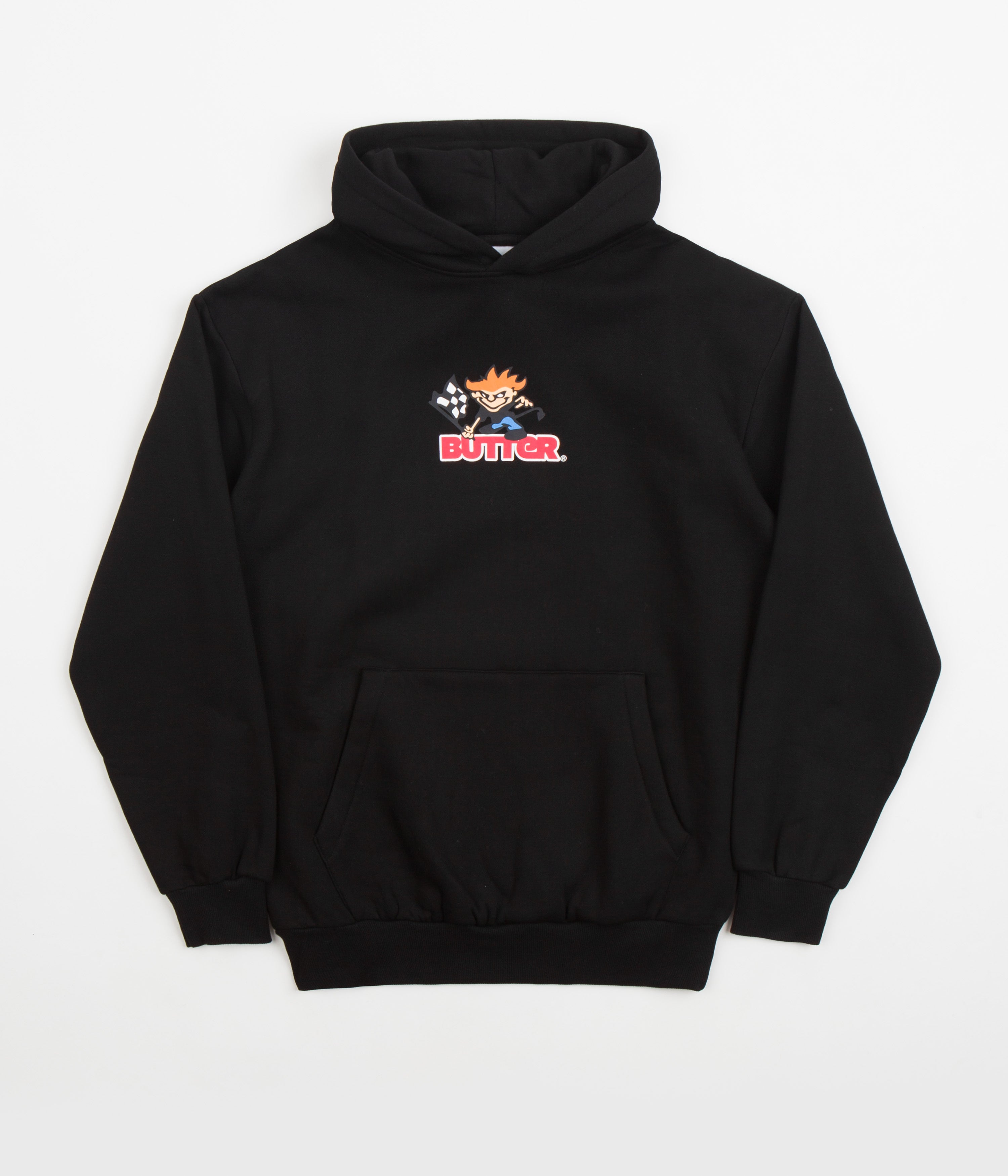 Butter Goods Black Racing Logo Hoodie - A Must-Have!