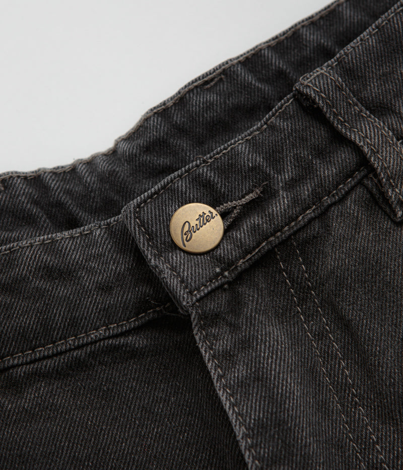 Butter Goods Washed Black Wide Cut Jeans - A Fashion Statement!