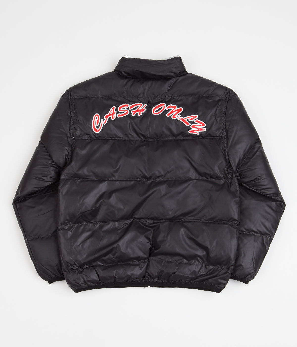 Cash Only Black Puffer Jacket - A Must-Have for Skate Enthusiasts