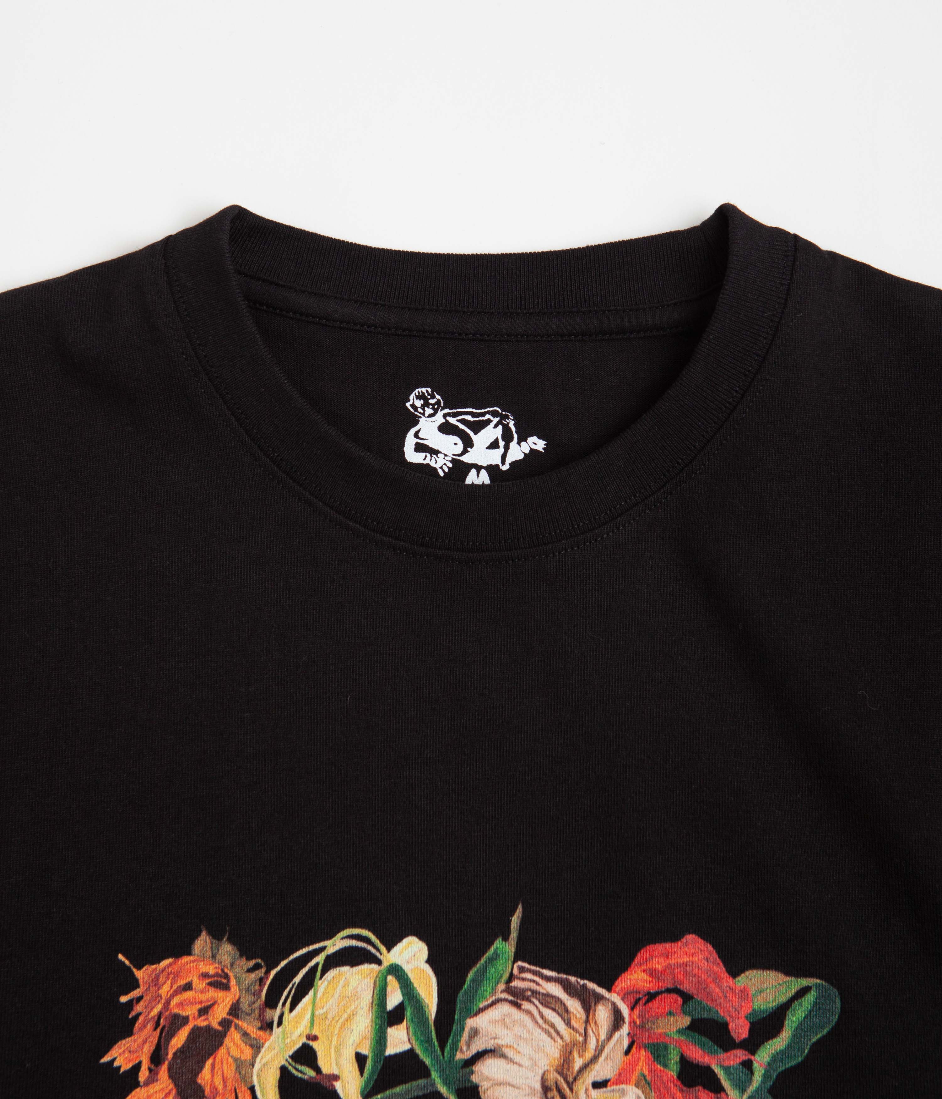 Stunning Dancer Dying Flowers Black T-Shirt