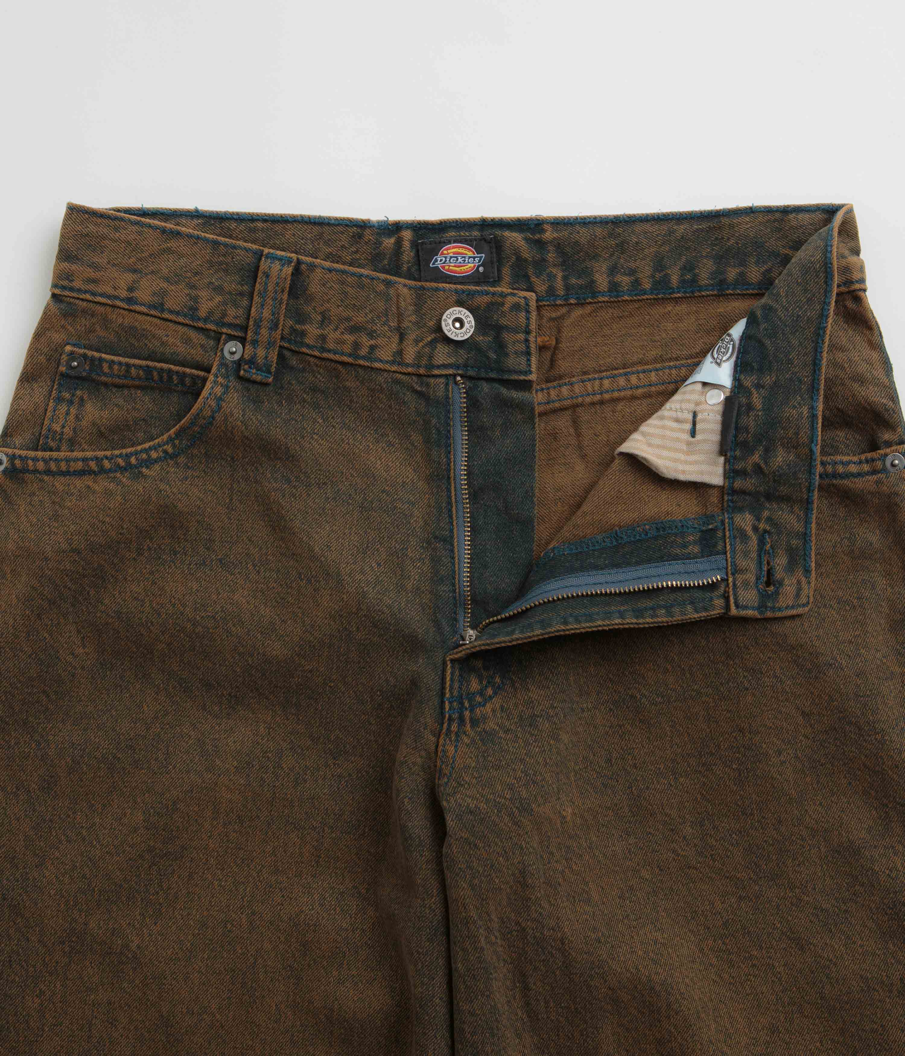 Dickies Indigo Brown Tinted Loose Wave Jeans - Fashionably Baggy!