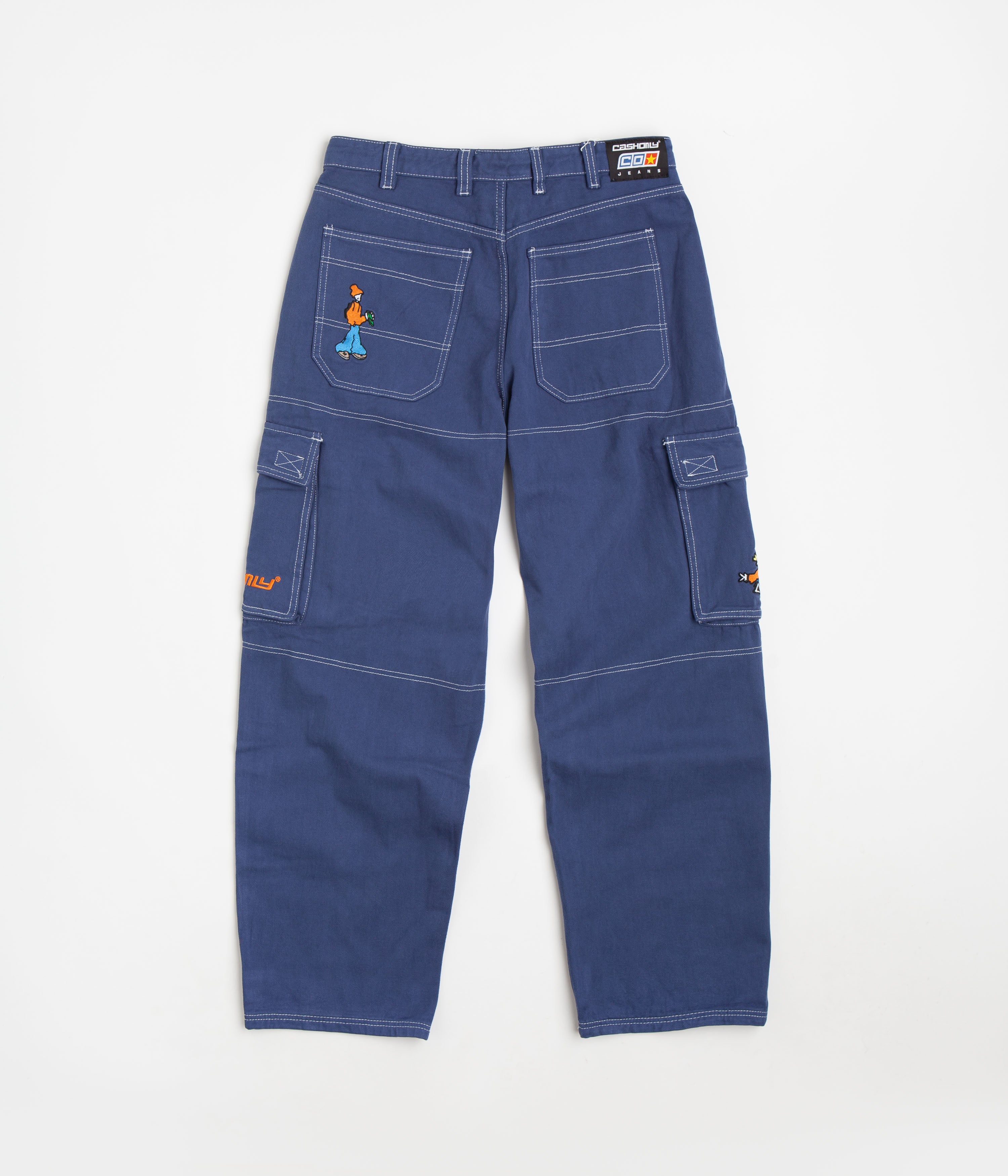 Cash Only Aleka Cargo Jeans - Stunning Washed Blue