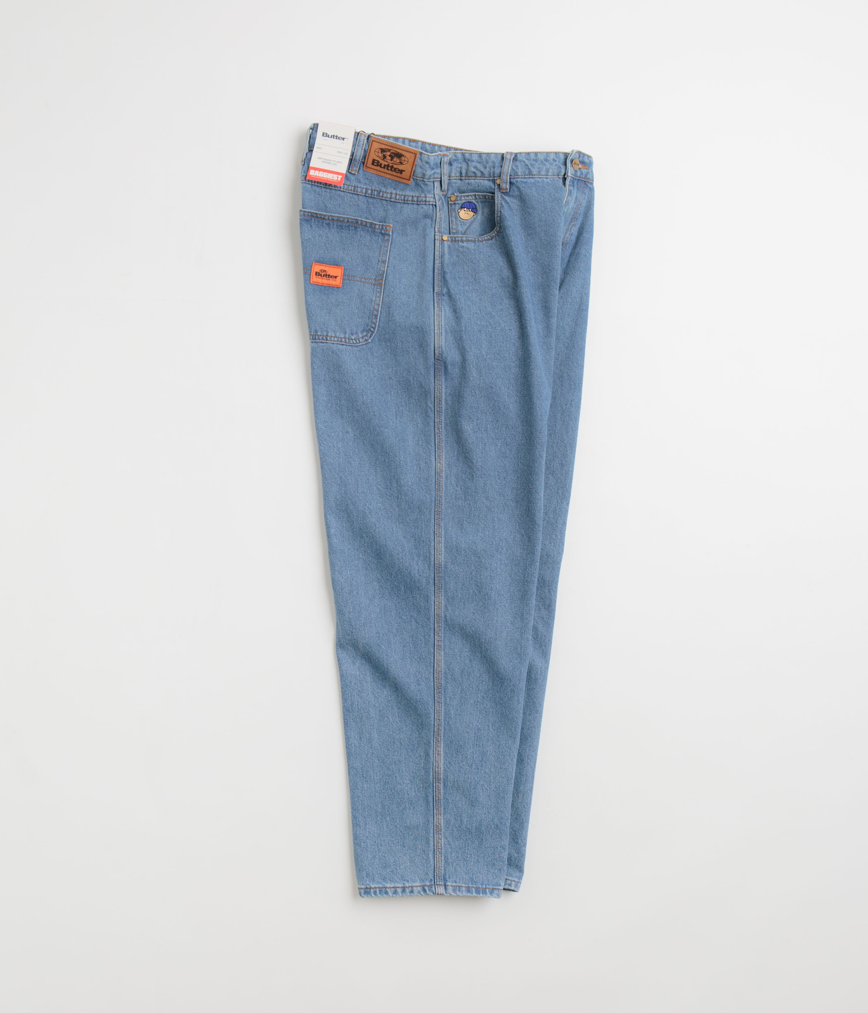 Butter Goods Santosuosso Washed Indigo Denim Pants - Ultra Baggy & Stylish