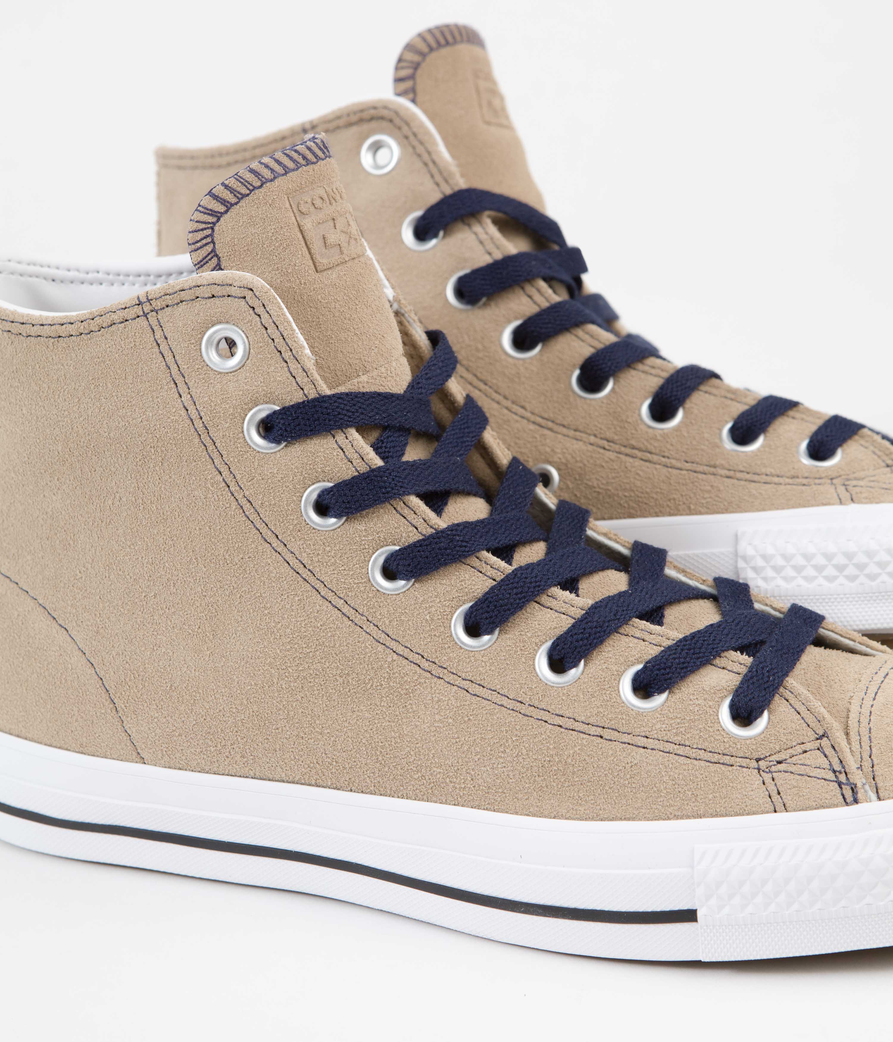 Converse CTAS Pro Suede Hi Skate Shoes - Hemp/Black/White: A Stylish Skating Essential