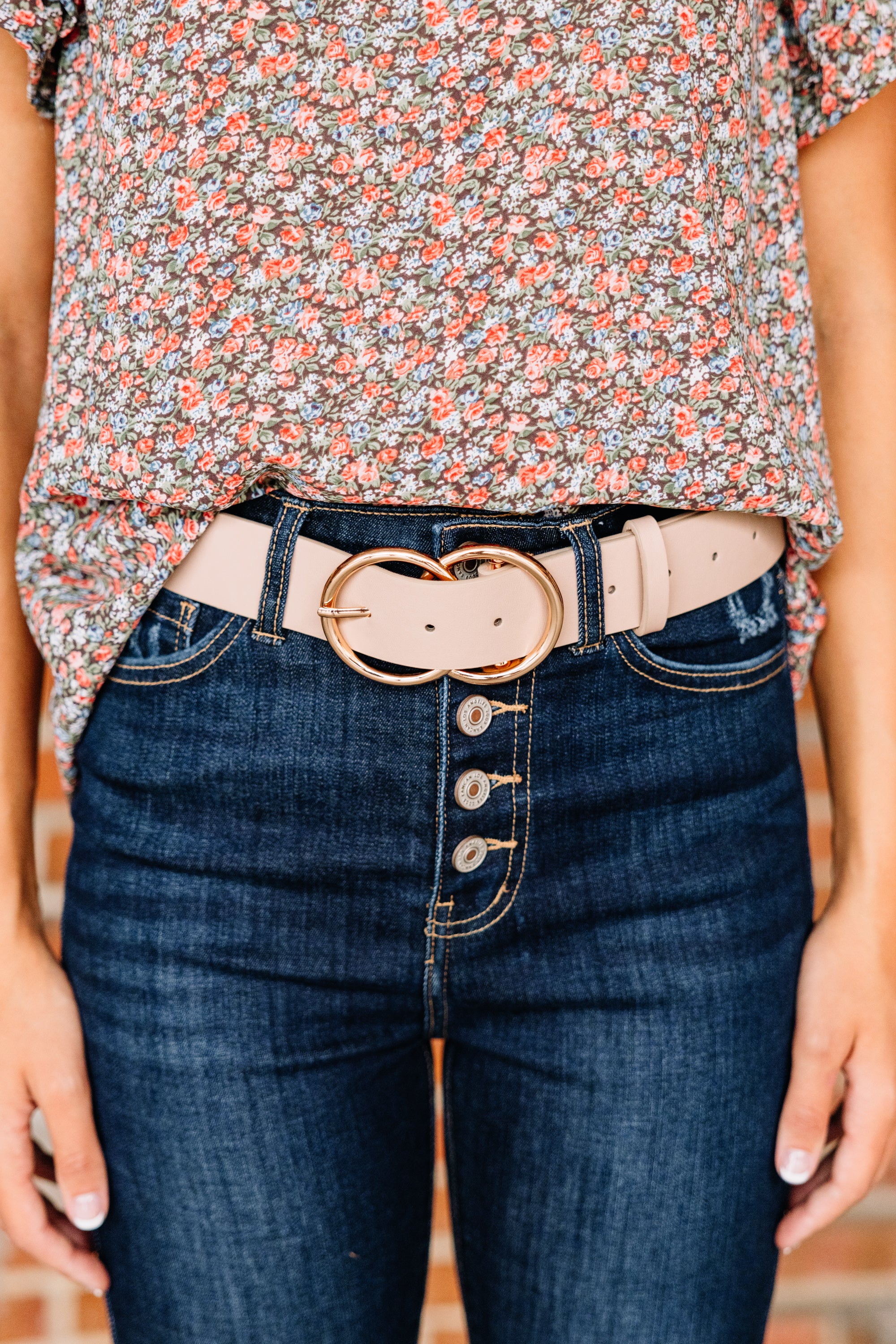 Elegant Cream White Service Belt