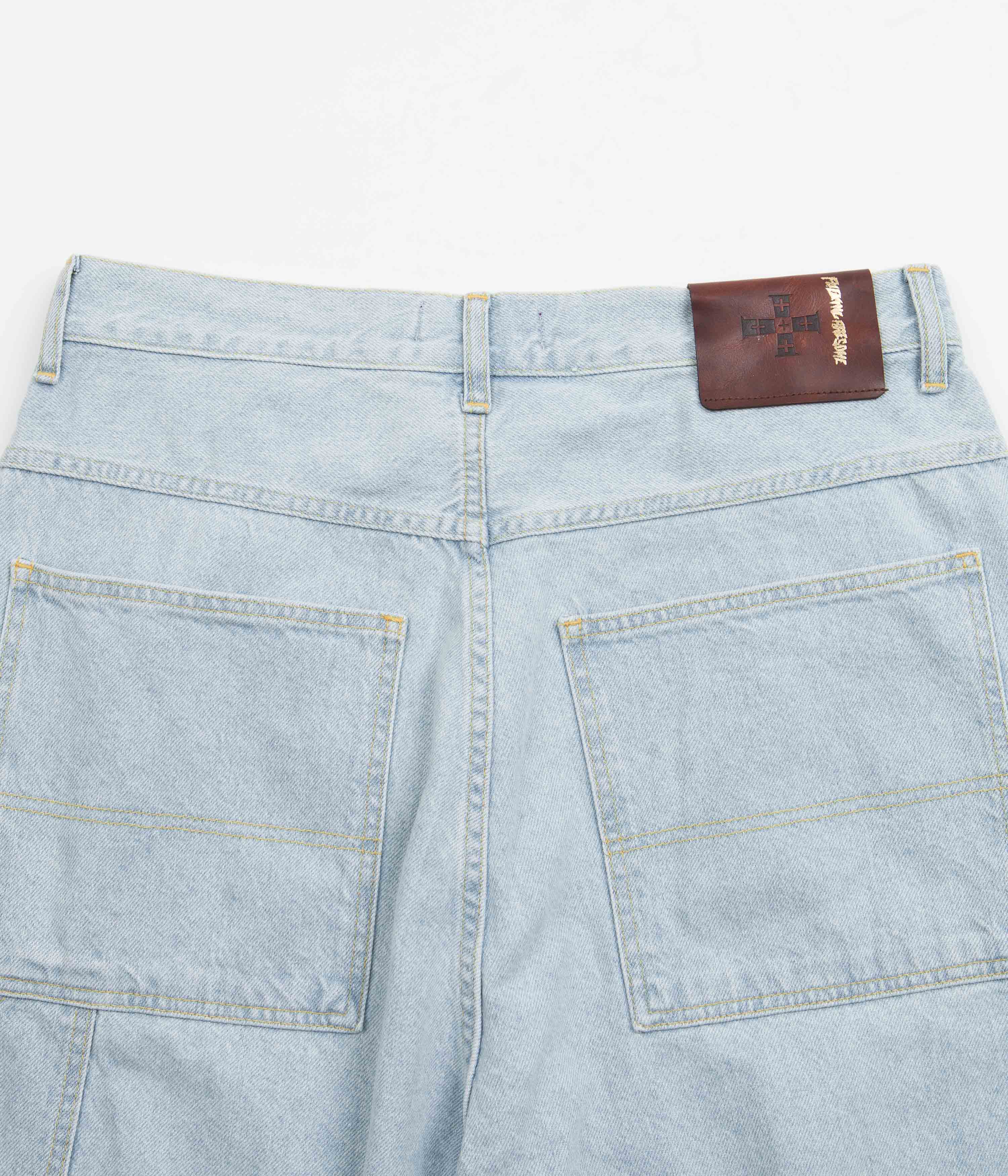 Fucking Awesome Blue Baggy Zip-Off Carpenter Pants: A Skateboarder's Dream