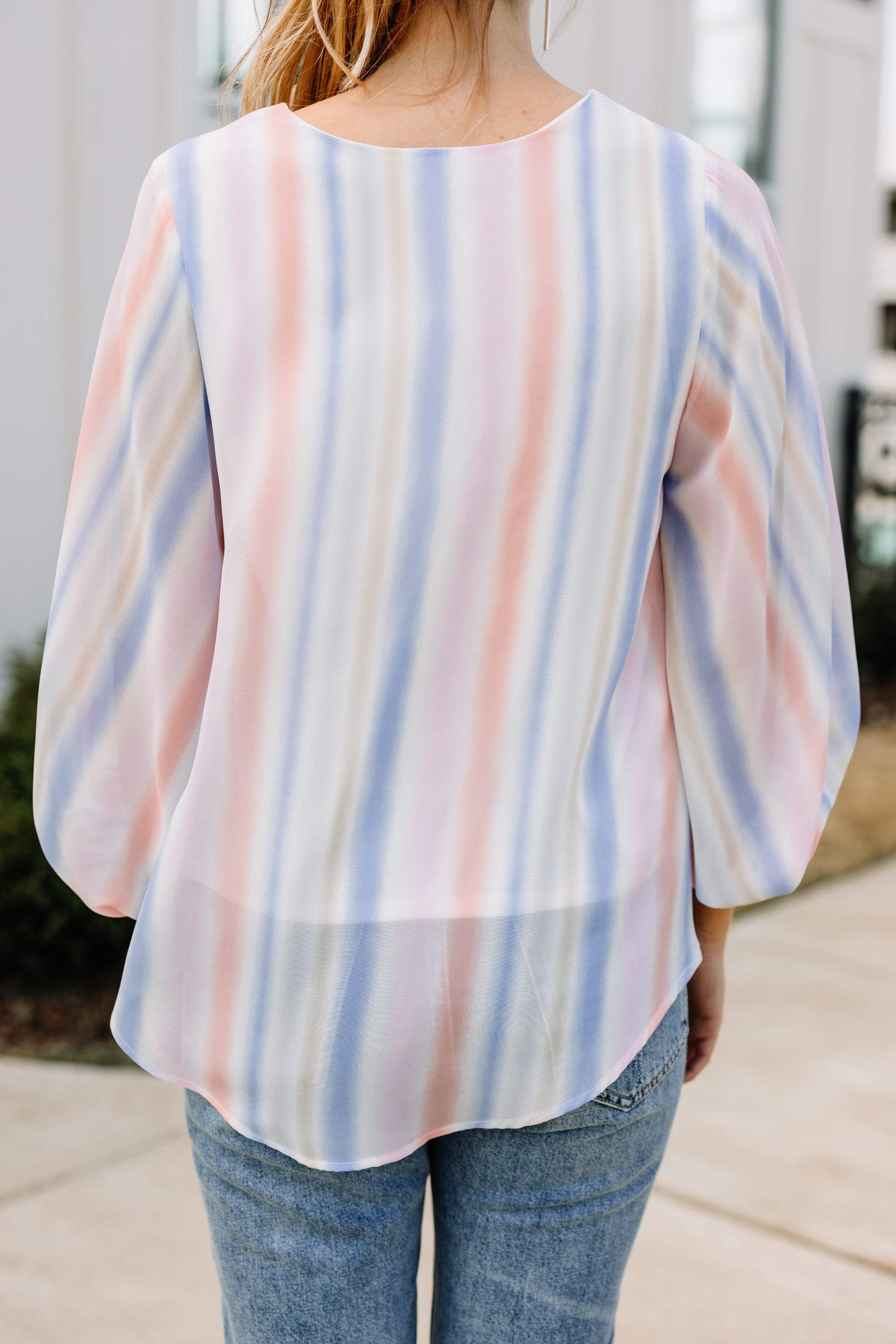 Gorgeous Rose Pink Striped Top: A Must - Have!