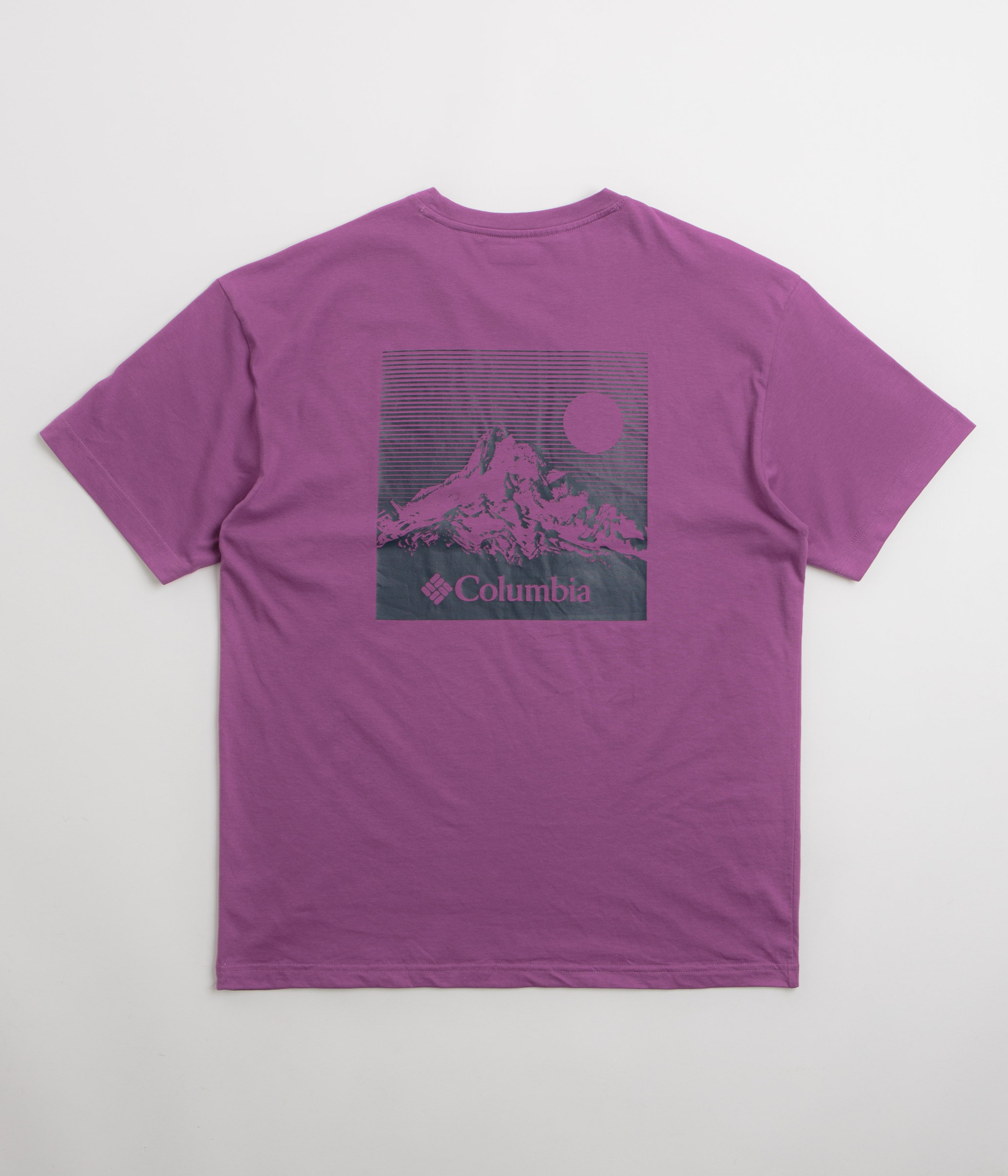 Columbia Black Butte Graphic T-Shirt - Stunning Razzle/Linear View
