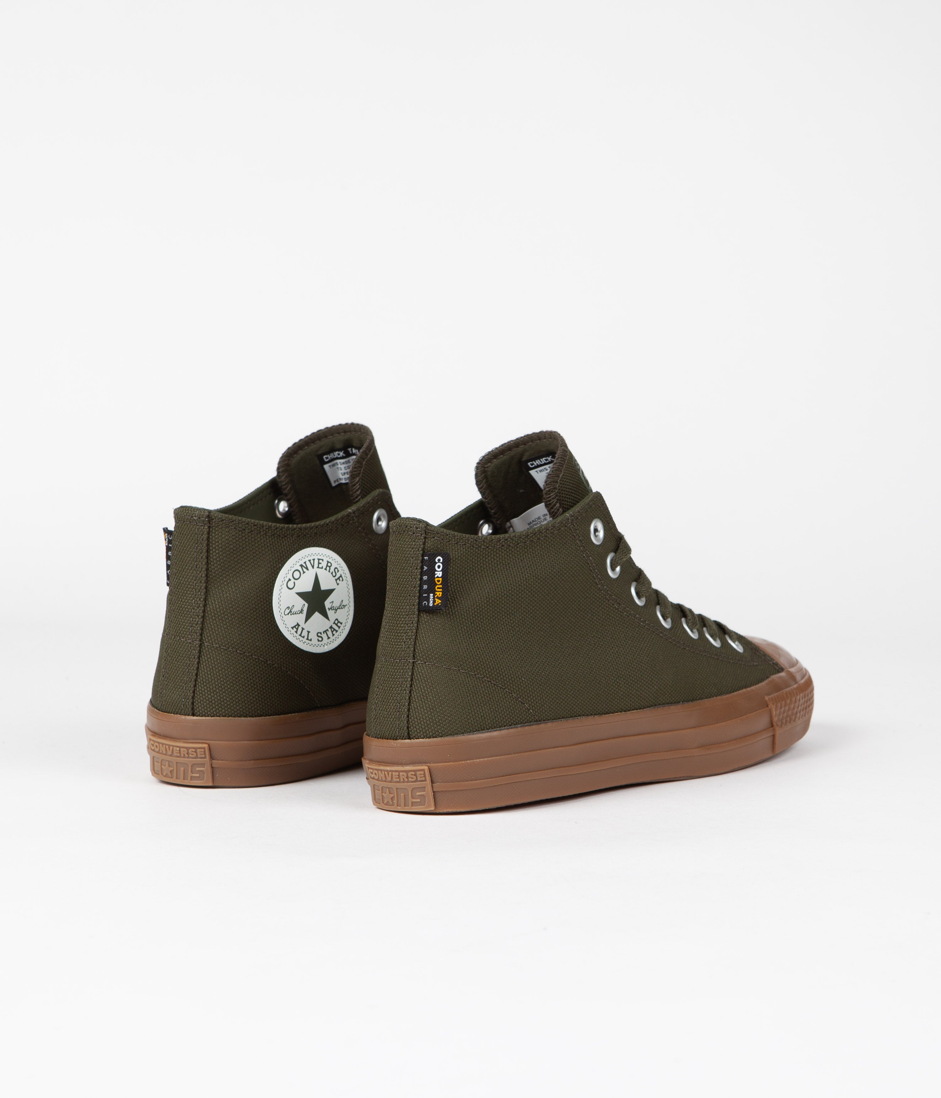 Converse CTAS Pro Cordura Canvas Mid Shoes - Stylish Cargo Khaki Combo