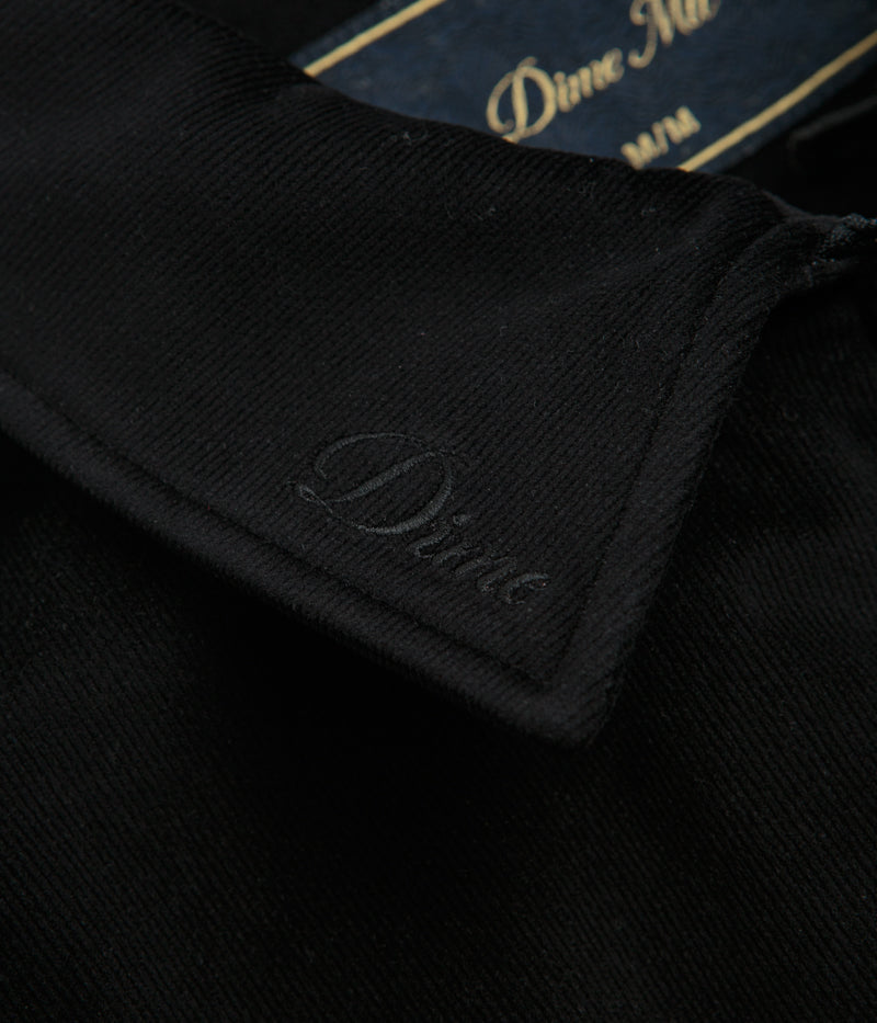 Stylish Dime Corduroy Zip Jacket - Timeless Black