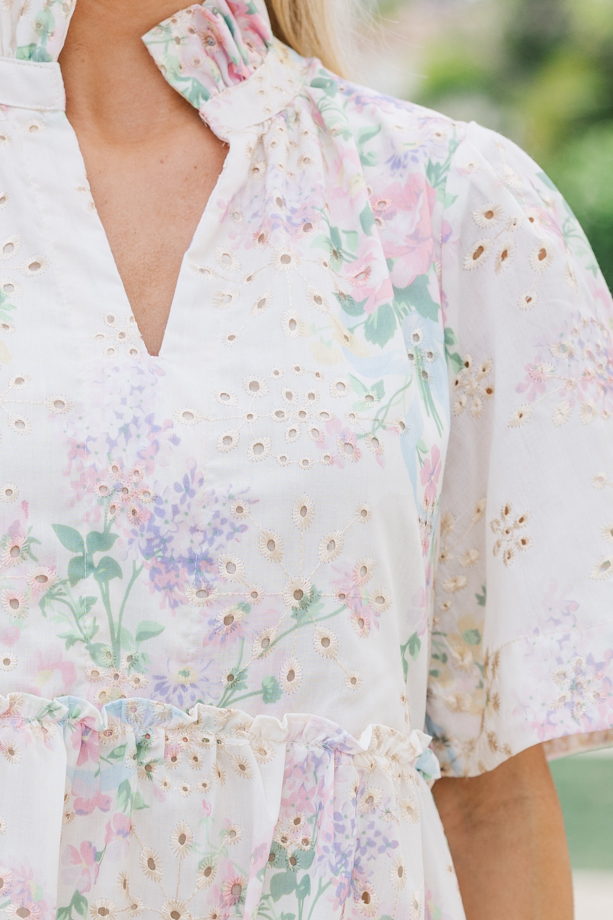 Gorgeous Floral Eyelet Babydoll Dress for Your Best Moments