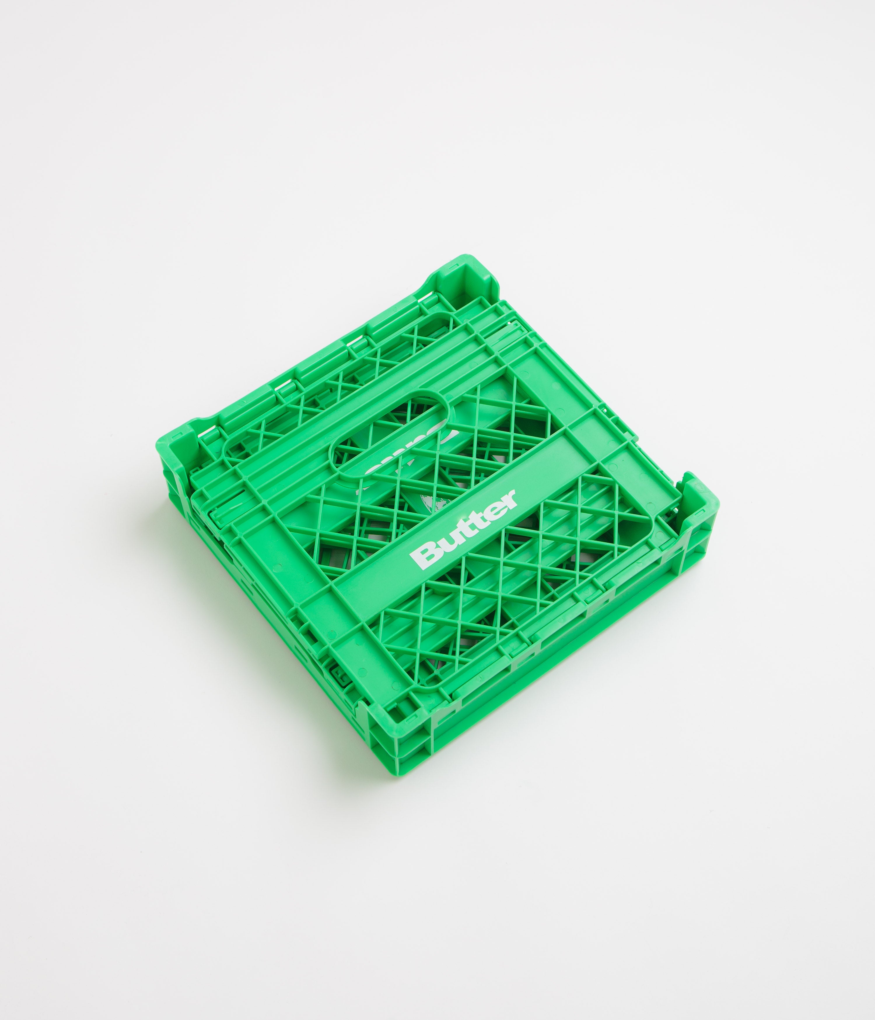 Butter Goods Green Collapsible Record Crate - A Must - Have for Vinyl Lovers