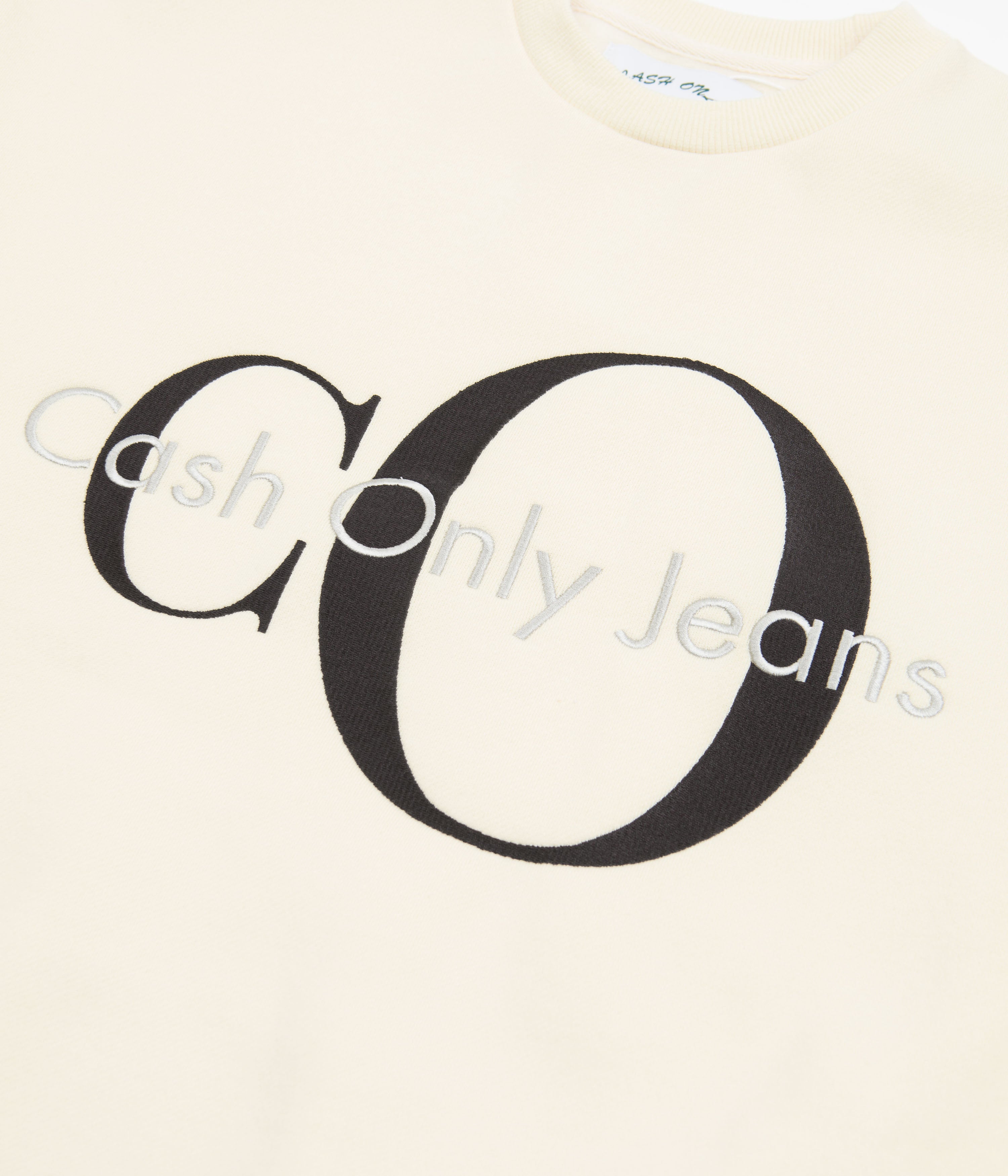 Cash Only Jeans Cream Crewneck Sweatshirt - Irresistible Style!