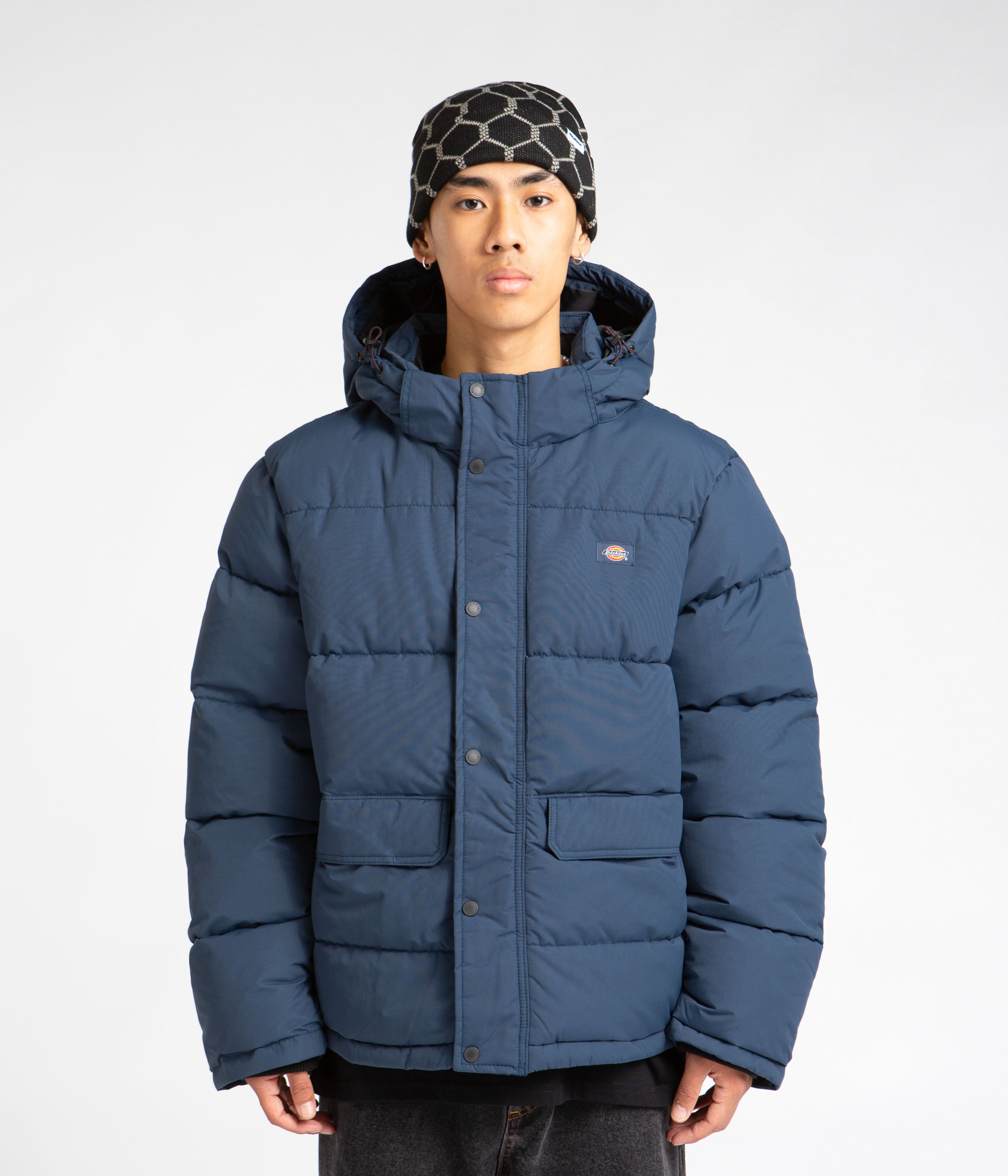 Dickies Air Force Blue Glacier View Puffer Jacket - Your Ultimate Winter Companion