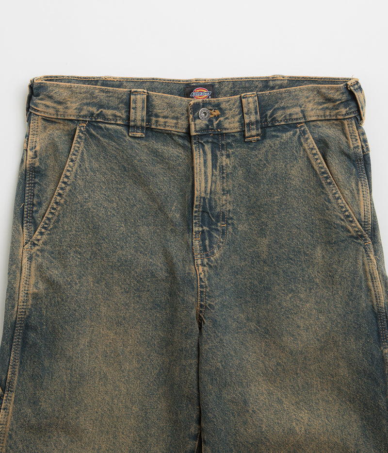 Dickies Stevensville Carpenter Jeans - Stunning Yellow Fade Indigo