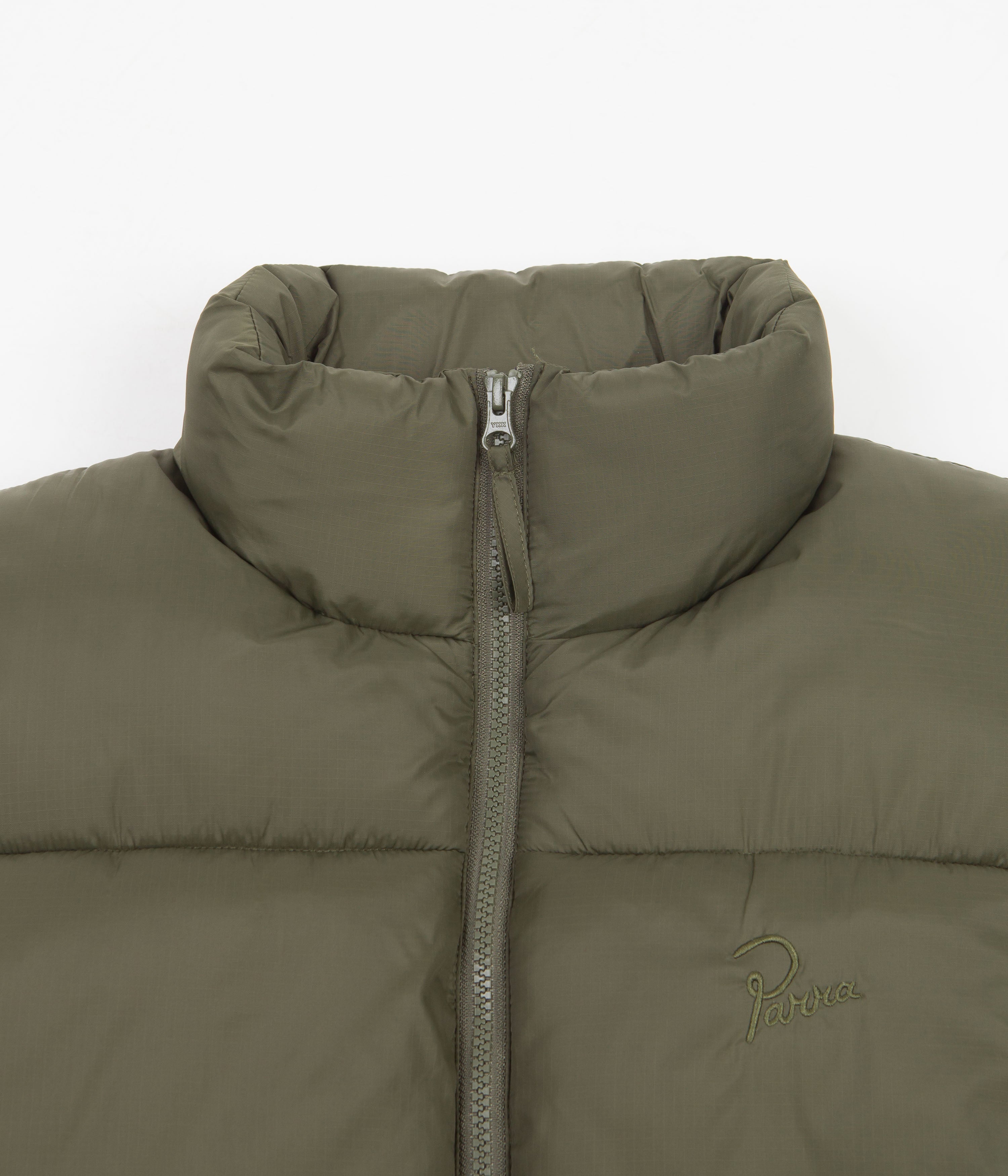 by Parra Olive Sitting Pear Puffer Vest - Stay Warm in Style!