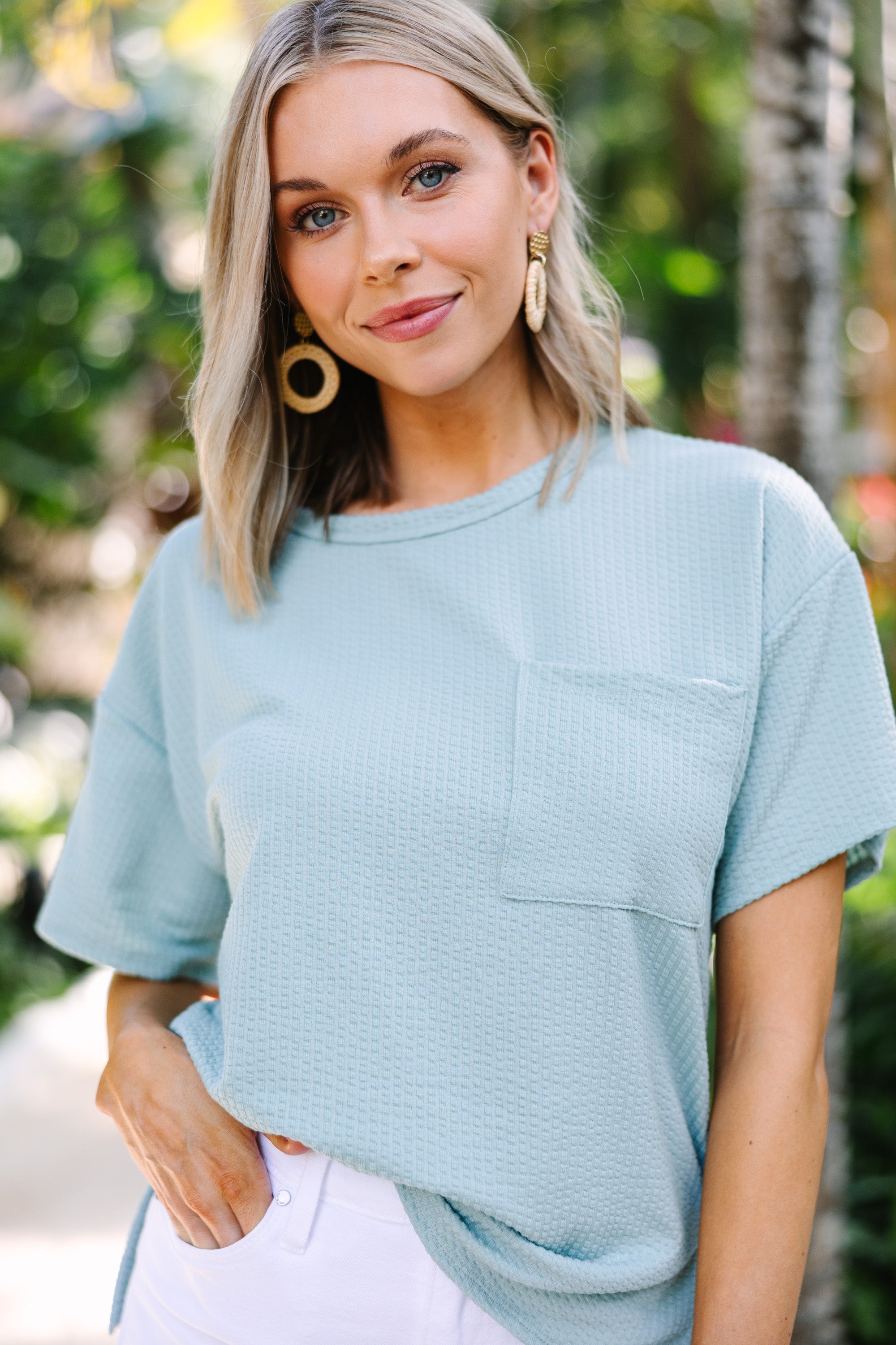 Irresistible Sage Green Ribbed Top - All You Could Dream Of!