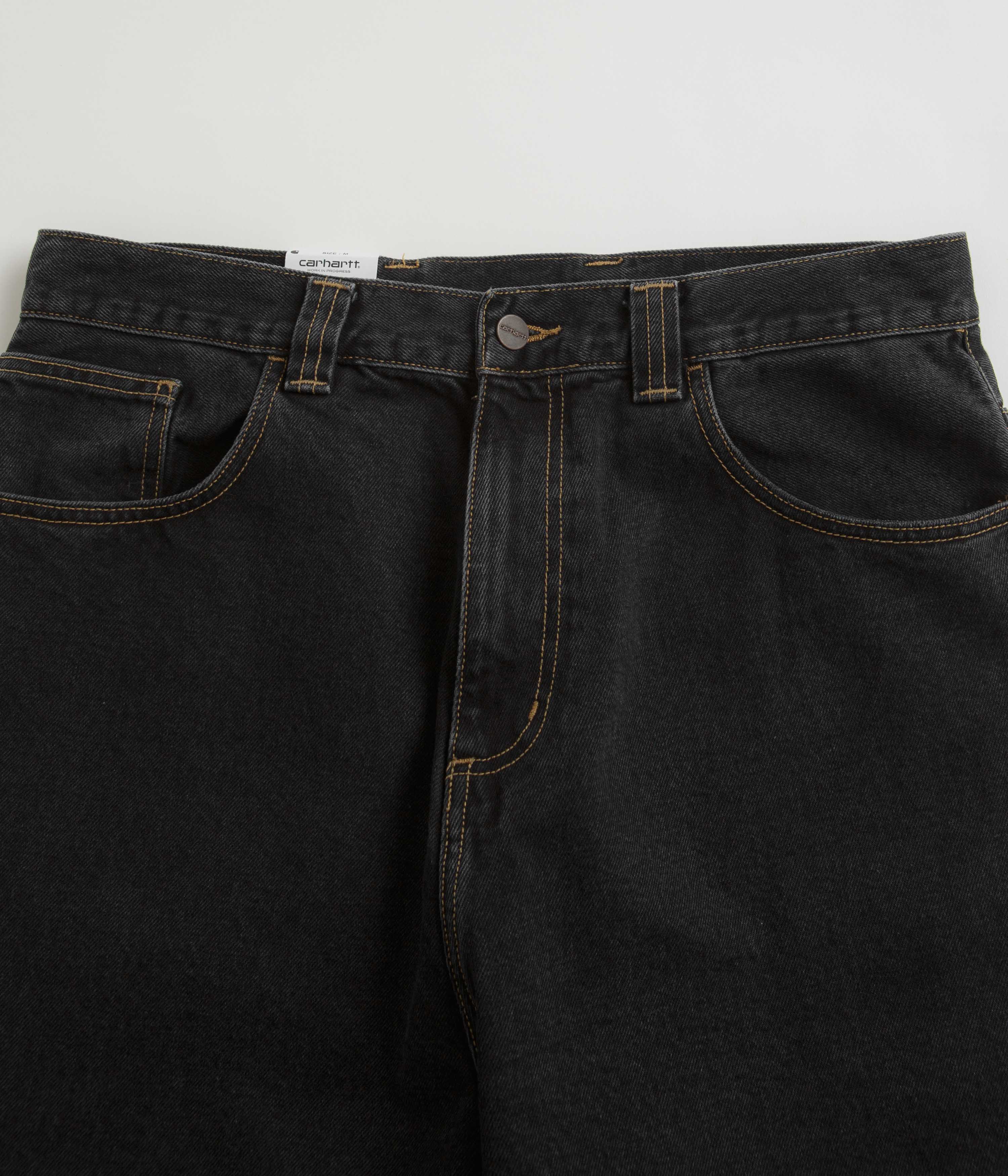 Carhartt Brandon Black Stone Wash Denim Pants - A Must - Have!