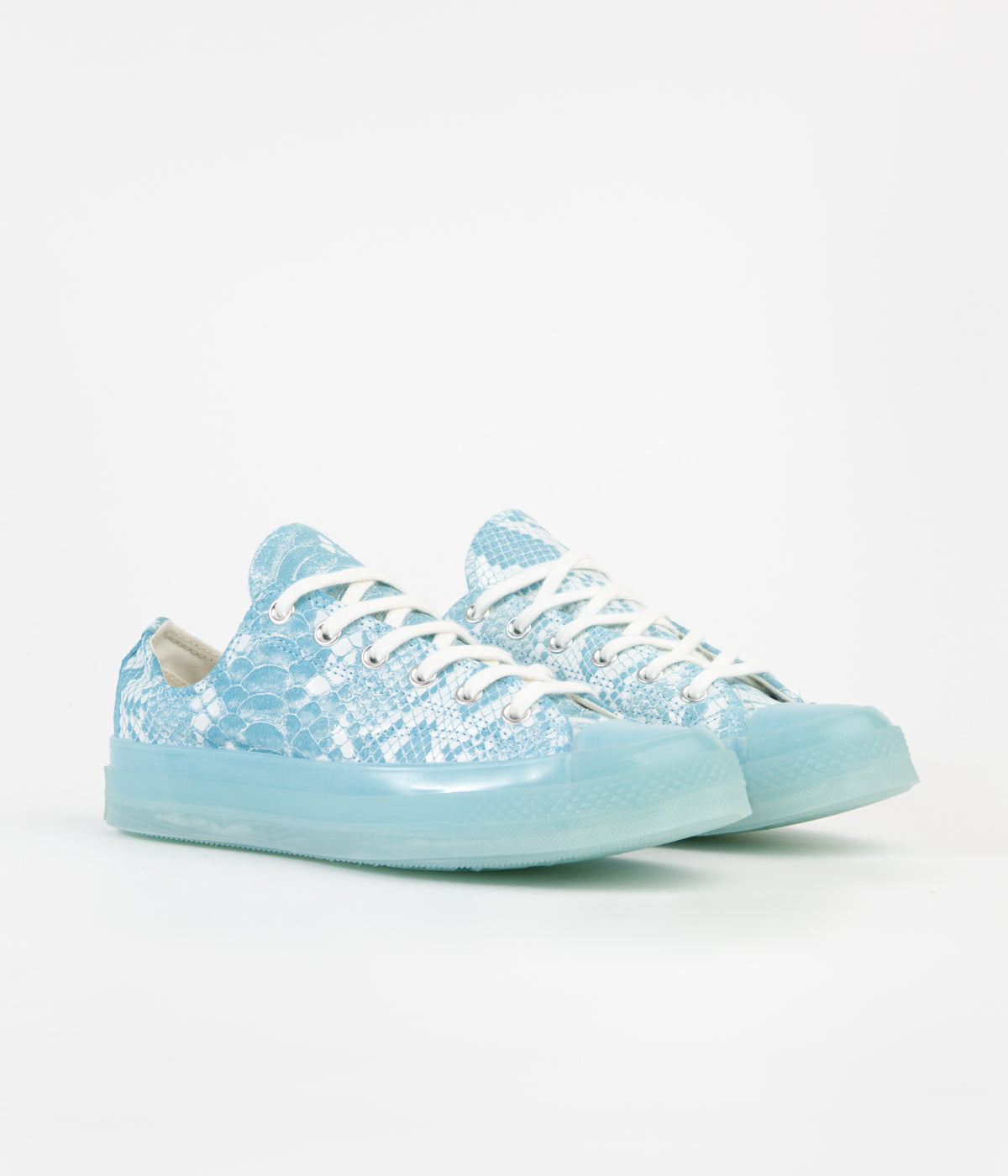 Converse x Golf Wang Chuck 70 Ox Shoes - Vintage White/Blue Topaz: A Fashion Marvel