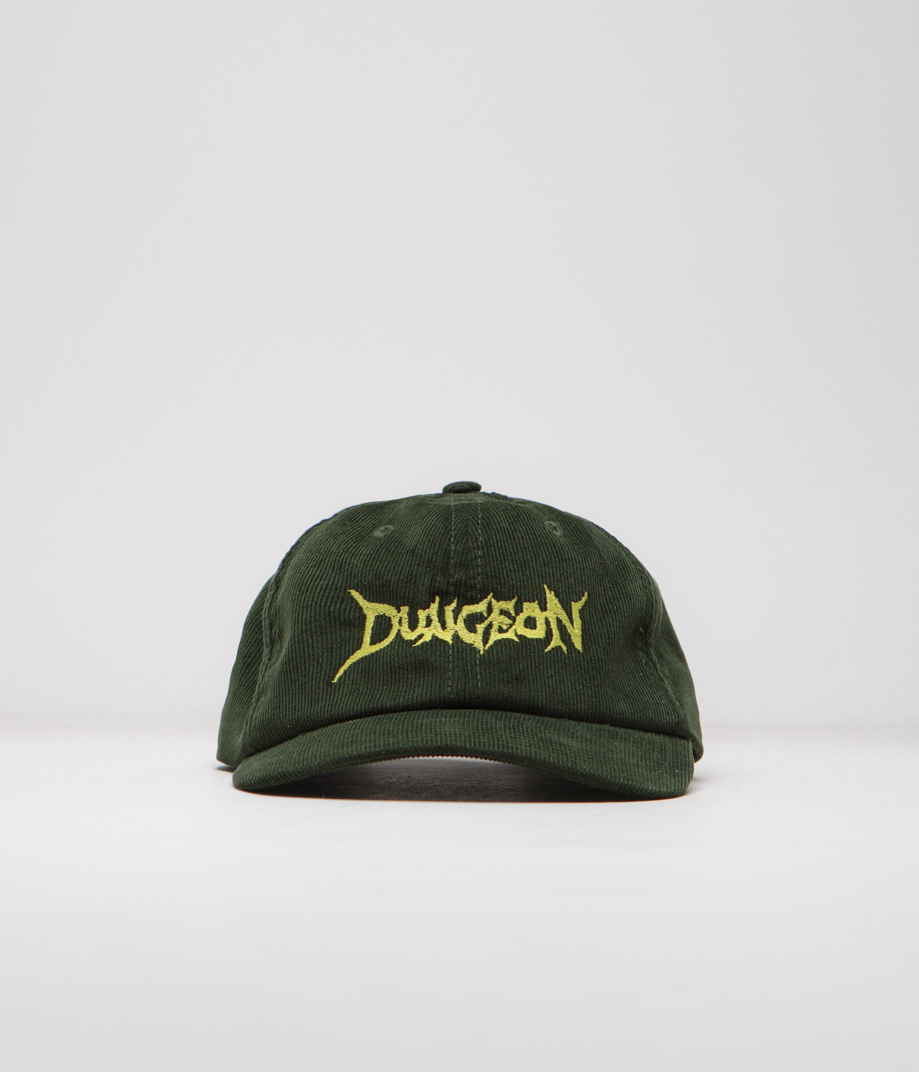 Olive Dungeon Corduroy Cap - A Skateboarder's Must-Have!