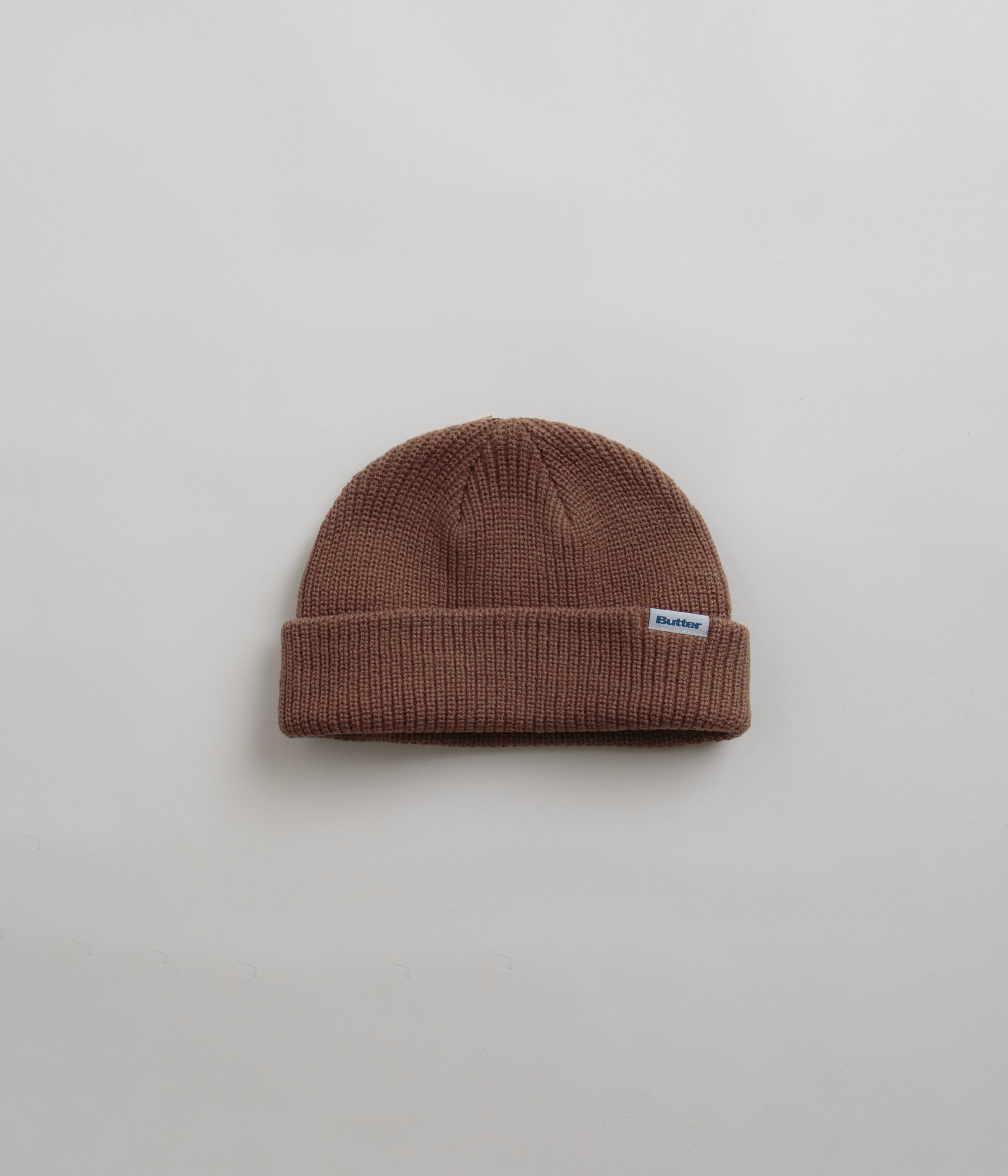 Butter Goods Brown & White Wharfie Beanie - Stylish and Comfortable!