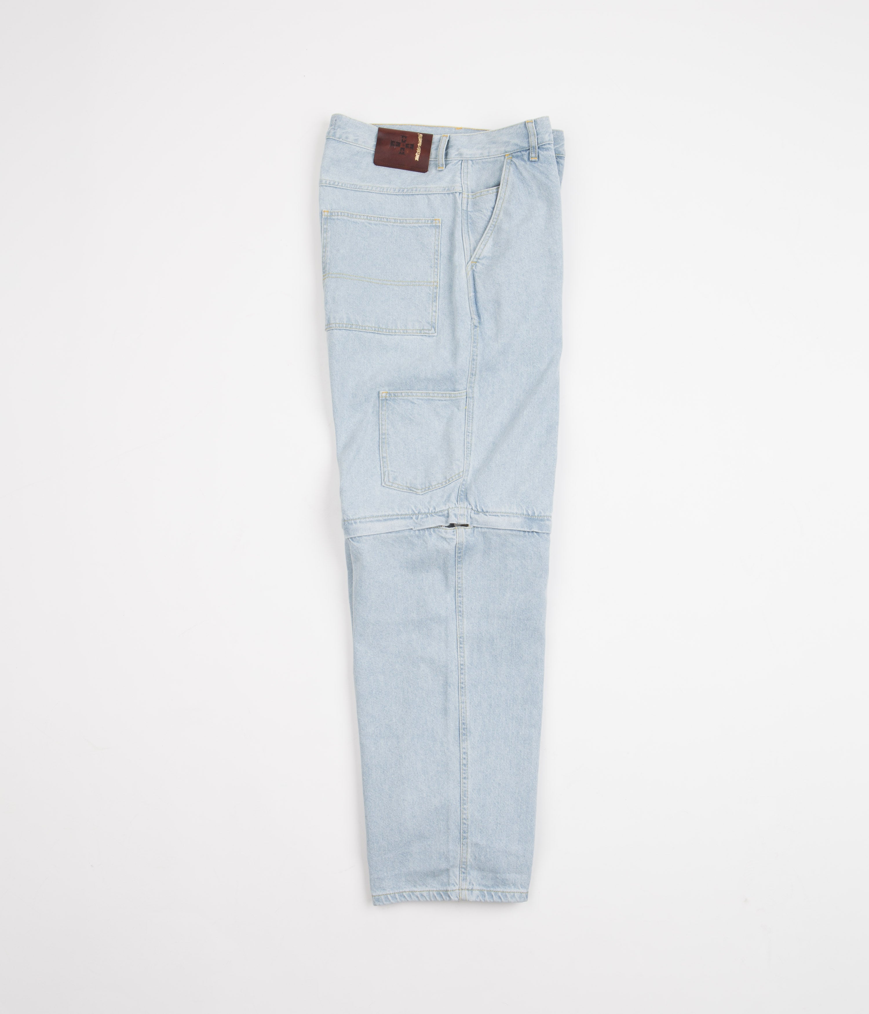 Fucking Awesome Blue Baggy Zip-Off Carpenter Pants: A Skateboarder's Dream