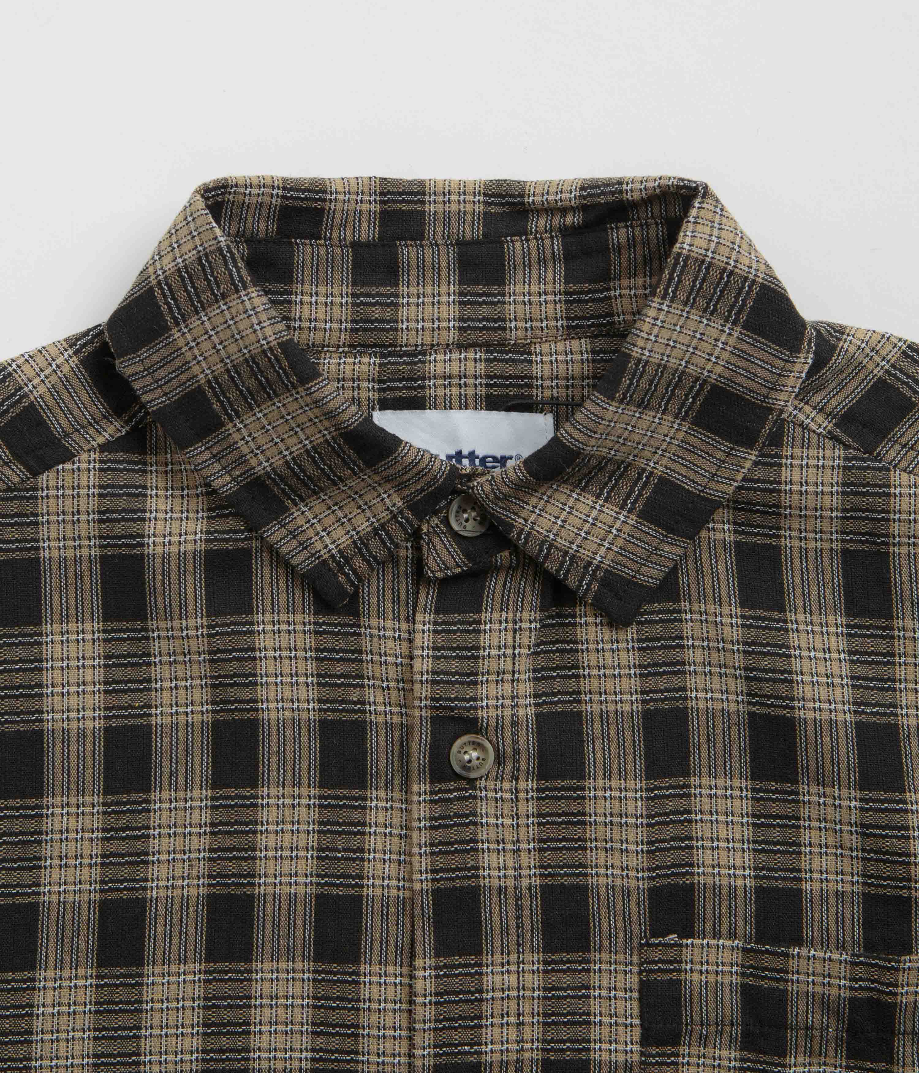 Butter Goods Black Terrain Short Sleeve Shirt - A Must - Have!