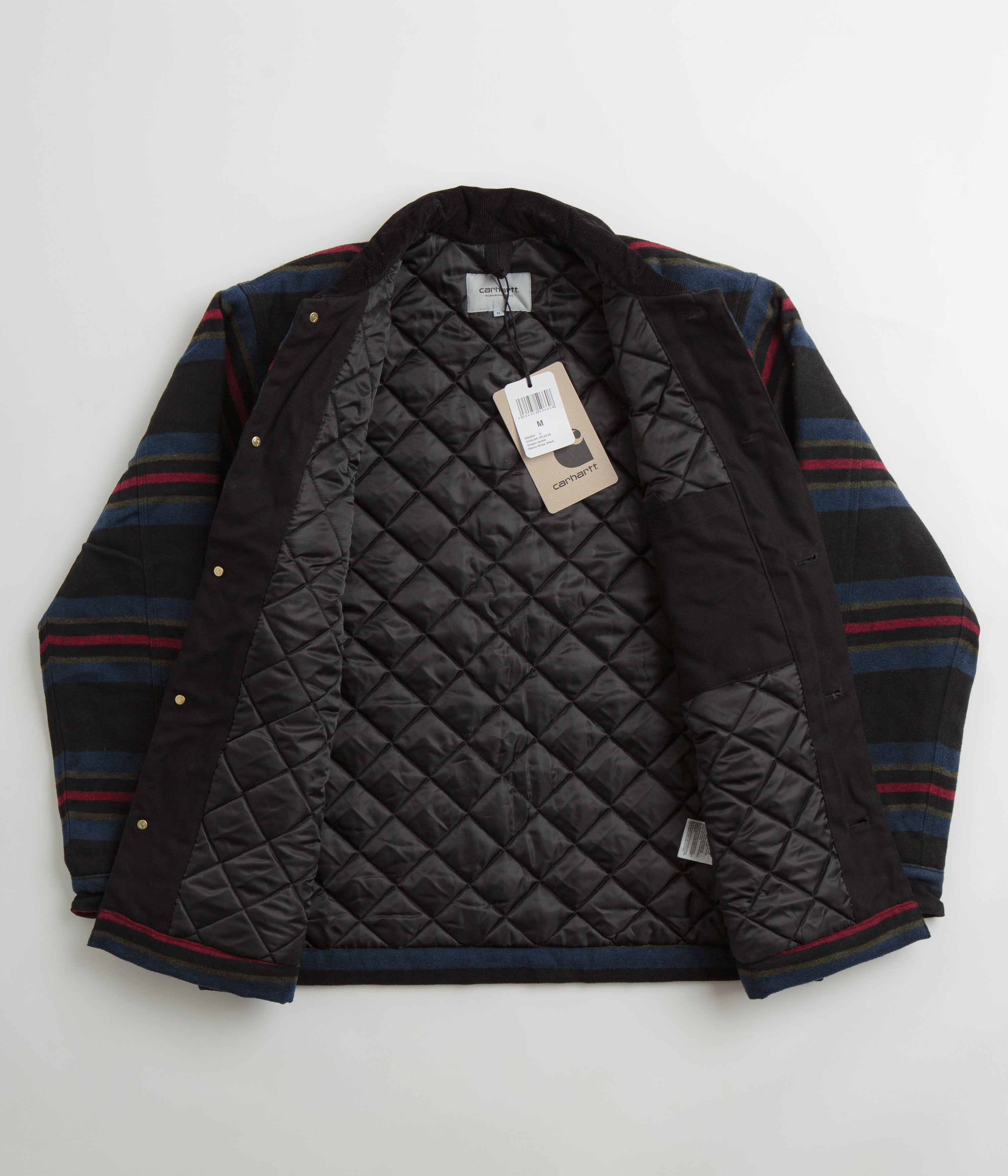 Carhartt Oregon Jacket - Stylish Starco Stripe & Black Blend