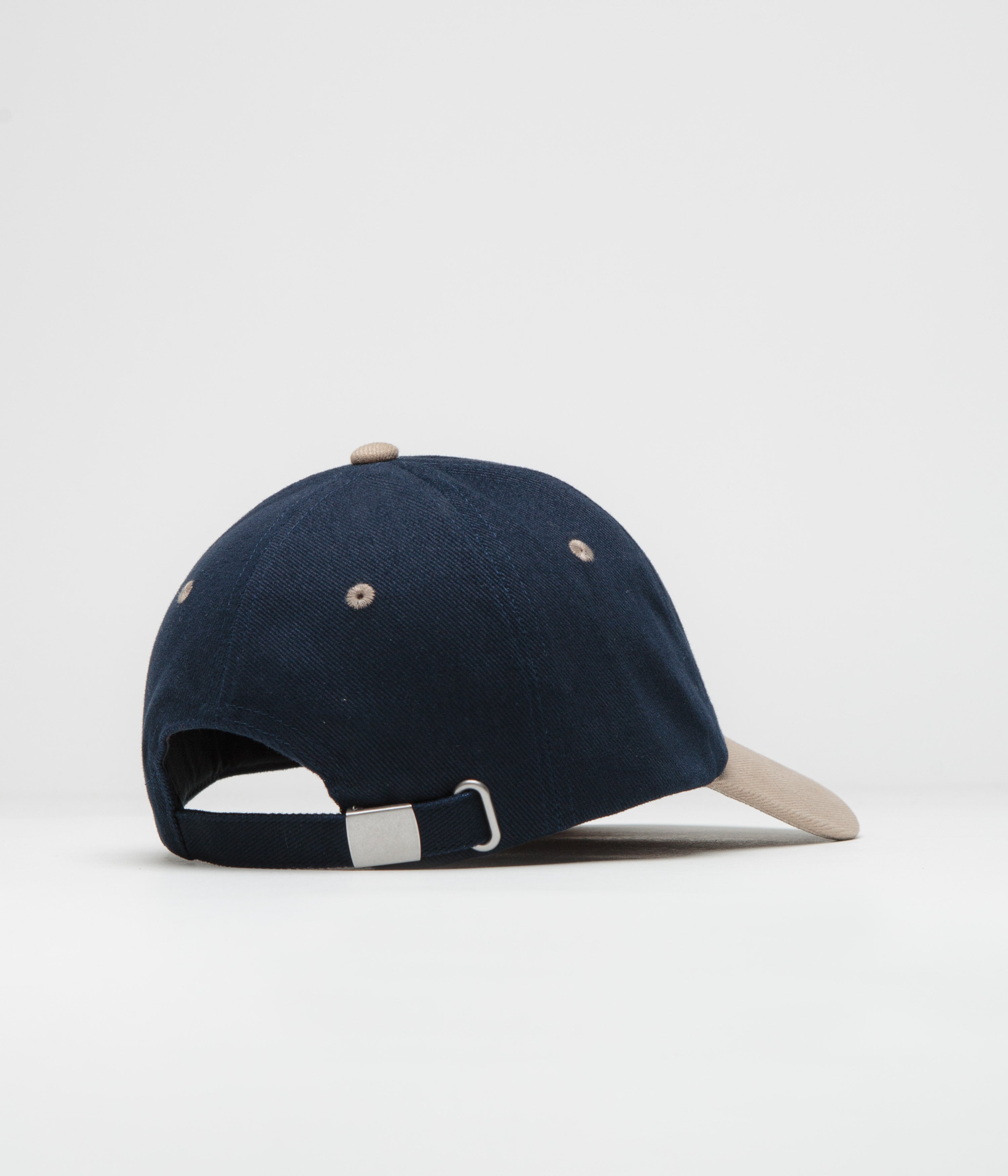 Dungeon Navy Taupe & Neon Orange Embroidered Logo Cap - A Must-Have!