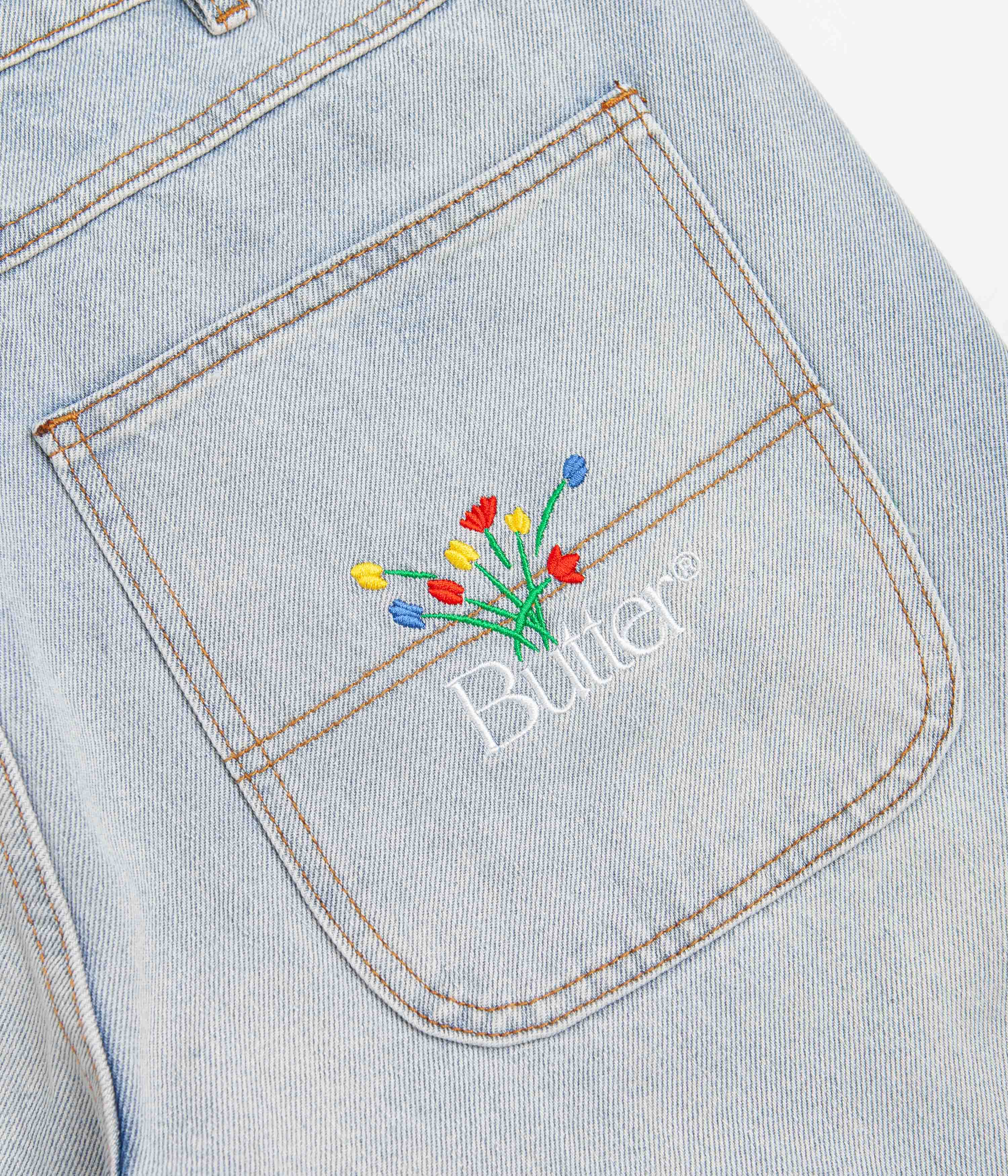 Butter Goods Light Blue Bouquet Jeans - A Skate Style Must-Have