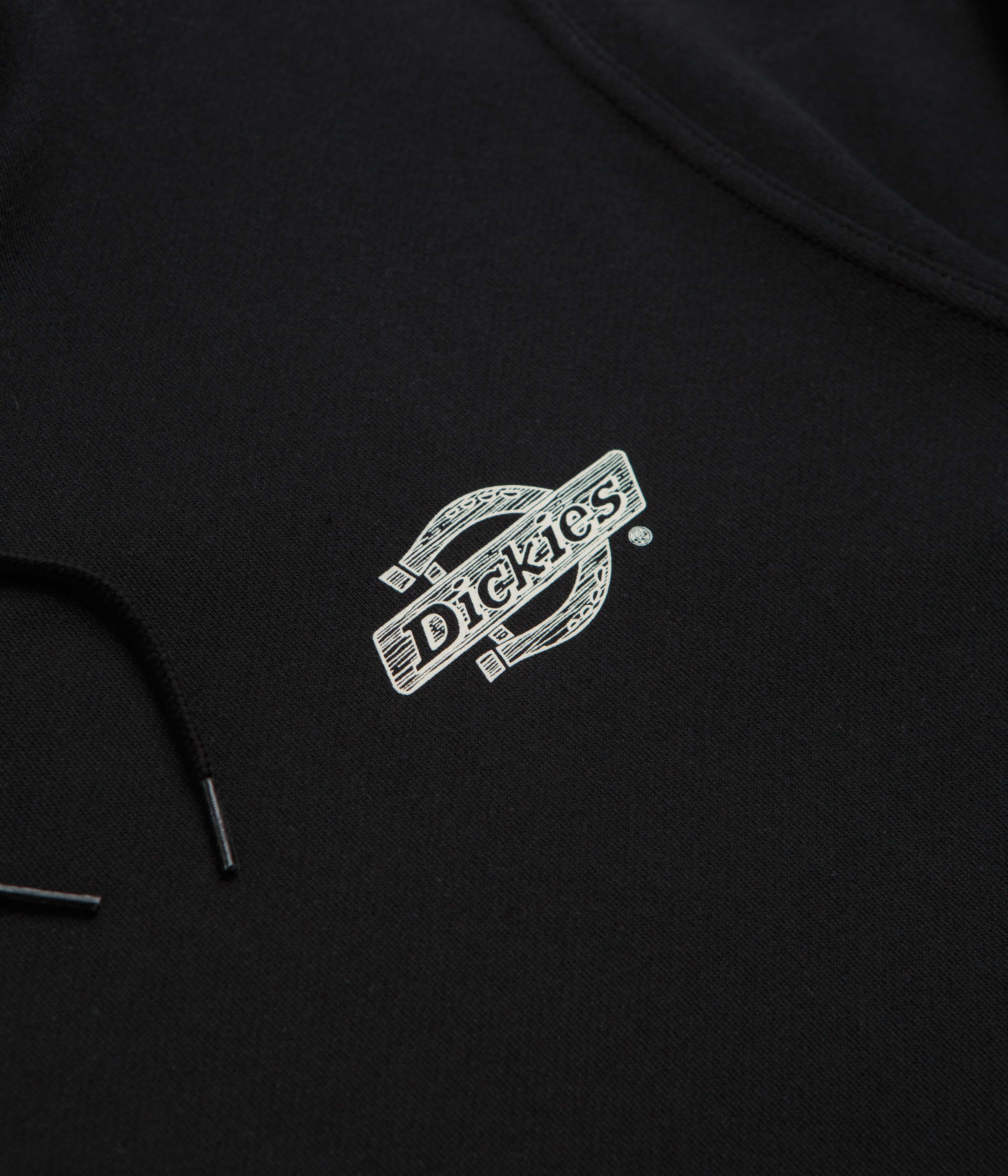 Dickies Stunning Black Wood Logo Hoodie