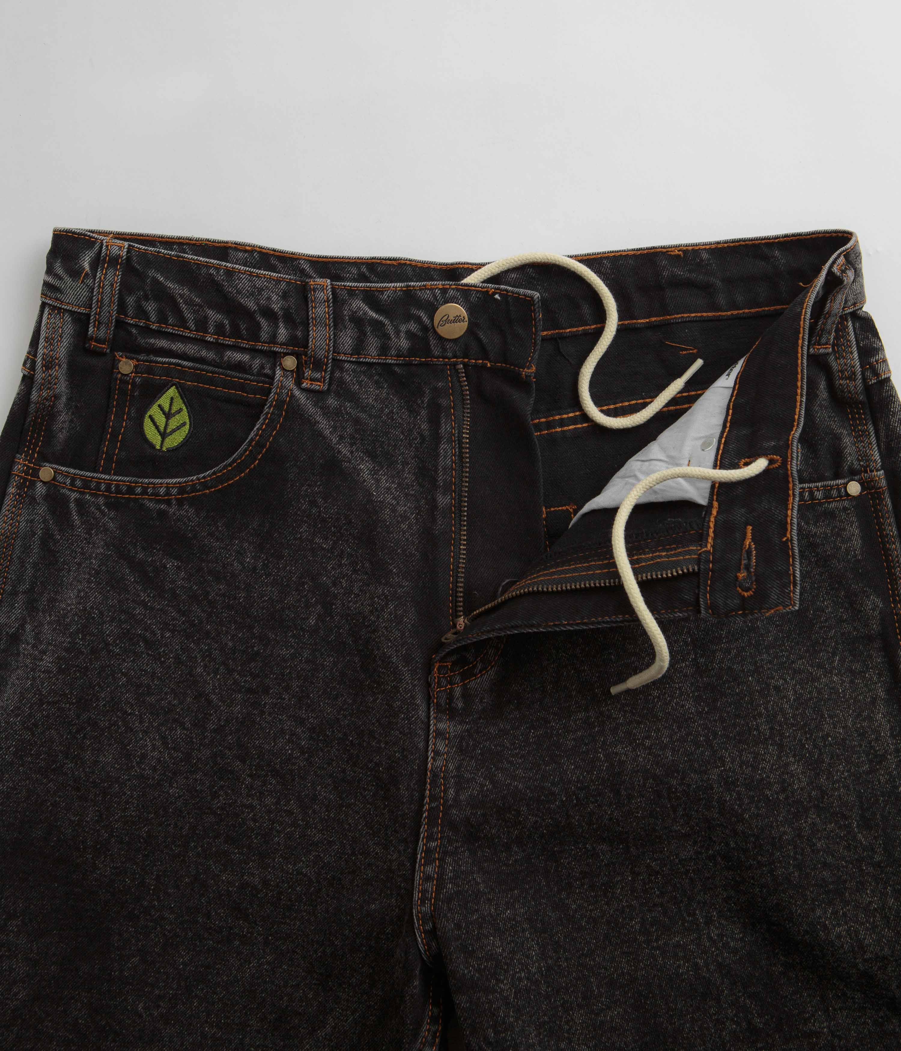 Butter Goods Gun Metal Heavyweight Denim Weathergear Shorts - A Skater's Dream!