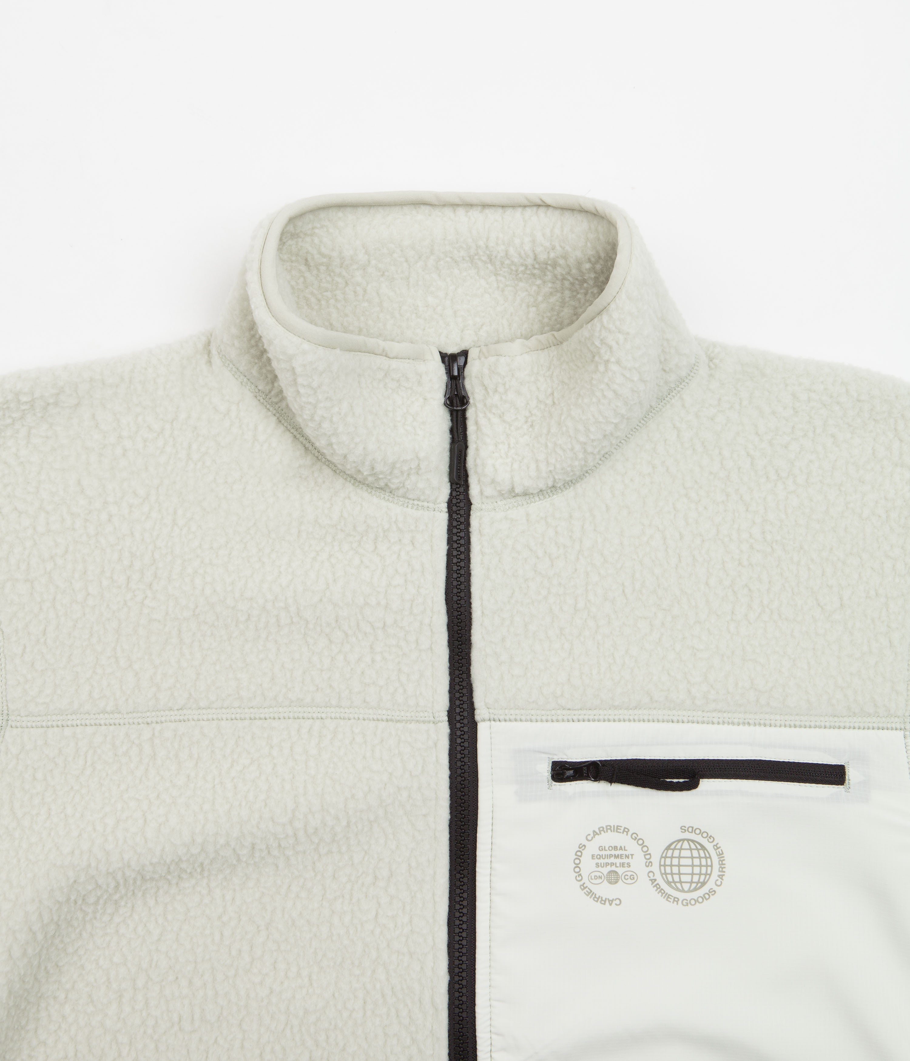 Carrier Goods Celadon Tint Borg Zip Through Fleece - A Must - Have for Outdoor Enthusiasts