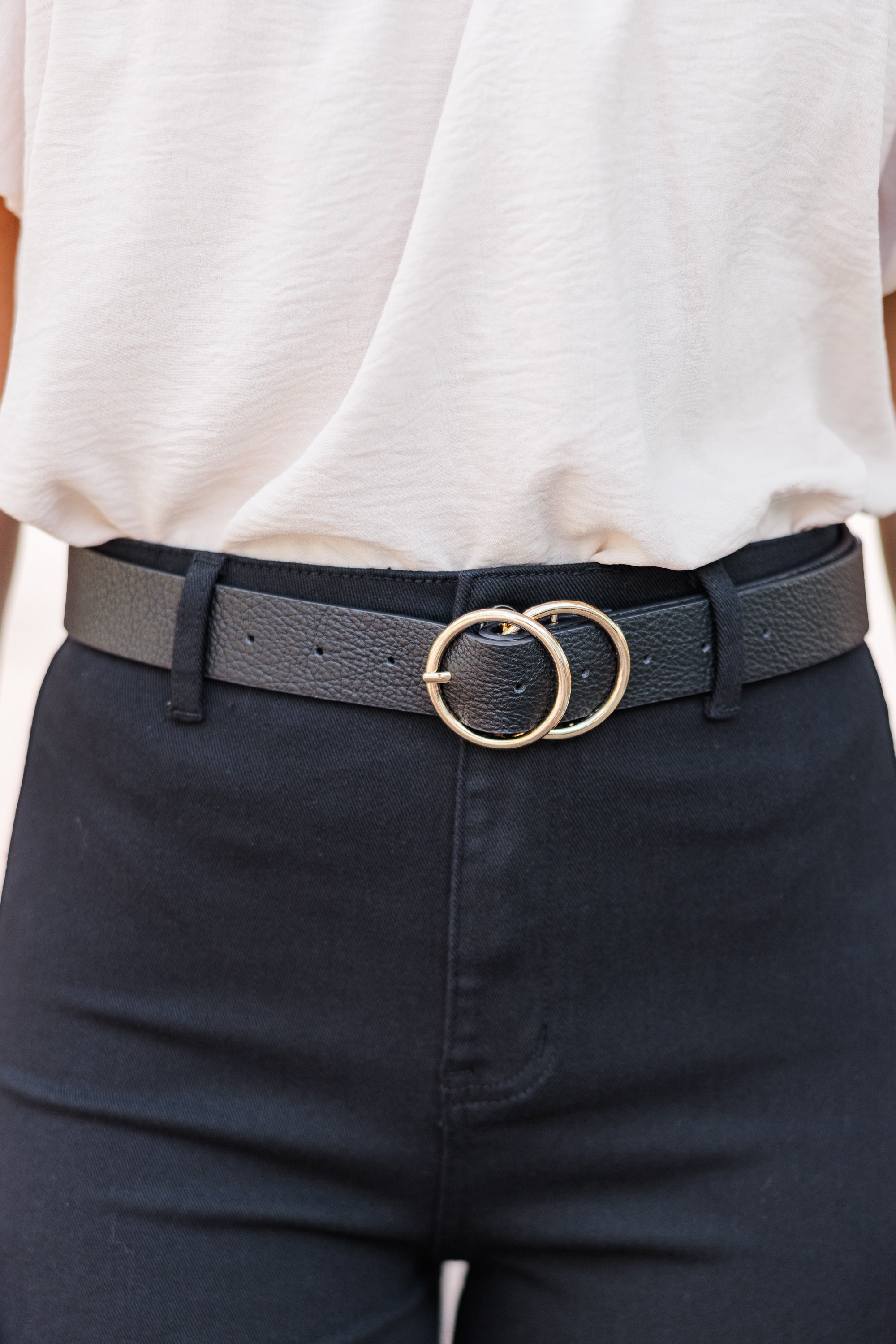 Stylish At Your Service Black Belt