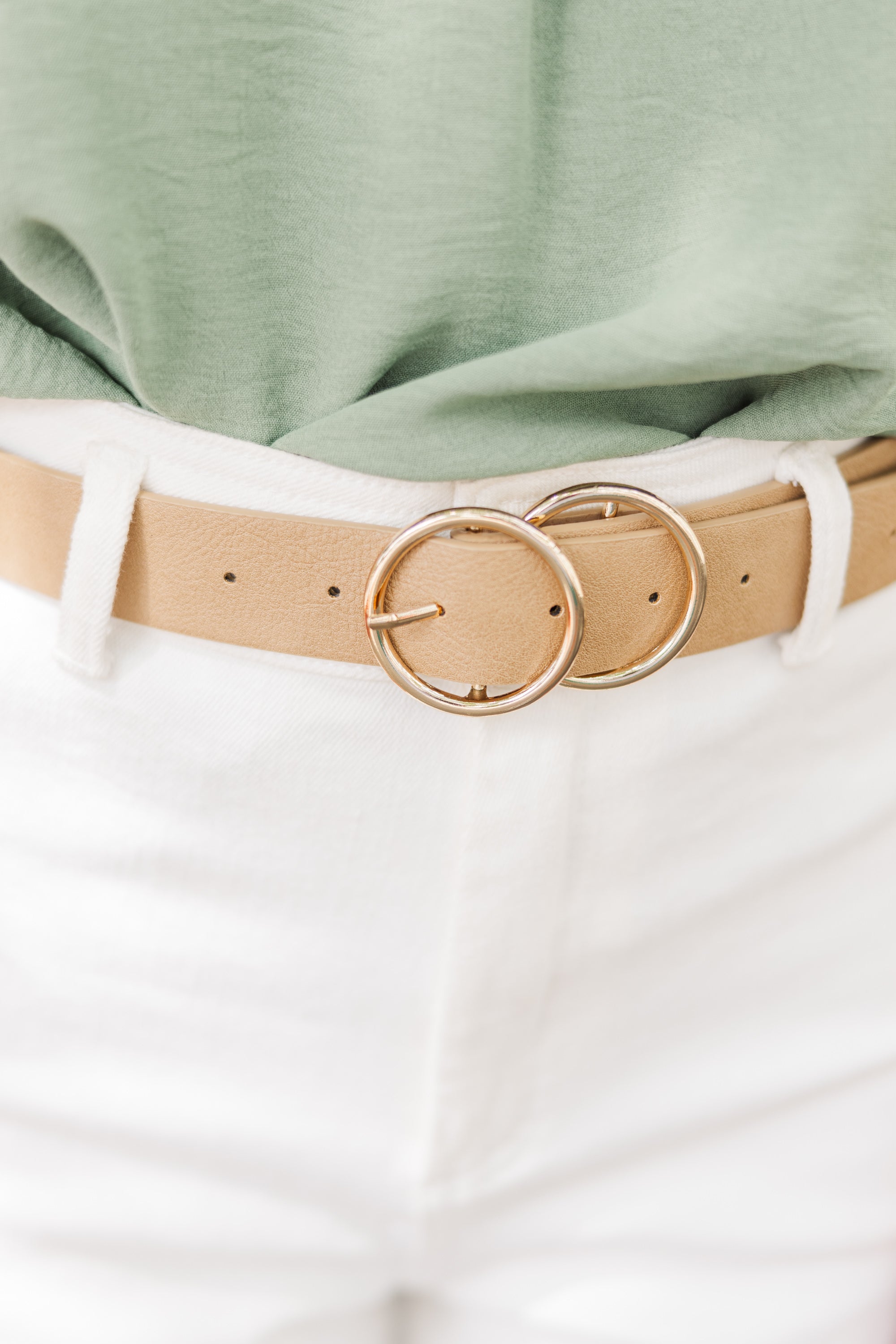 Stylish Taupe Brown Belt at Your Service