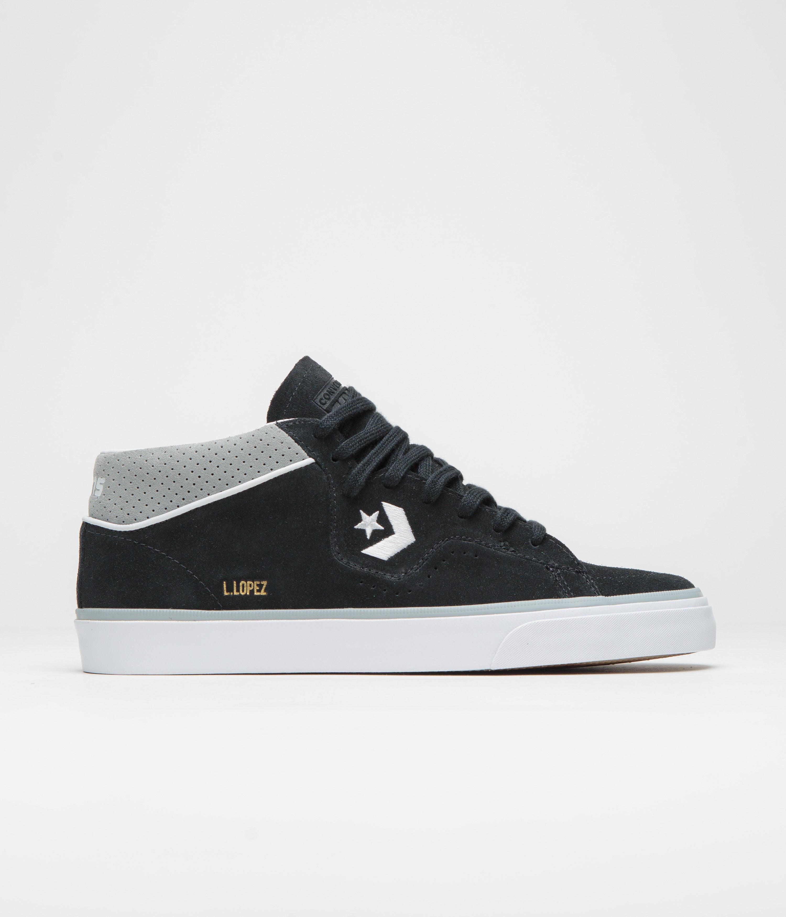 Converse Cons Louie Lopez Pro Ox Shoes - Stunning Black/Ash Stone/White Combo