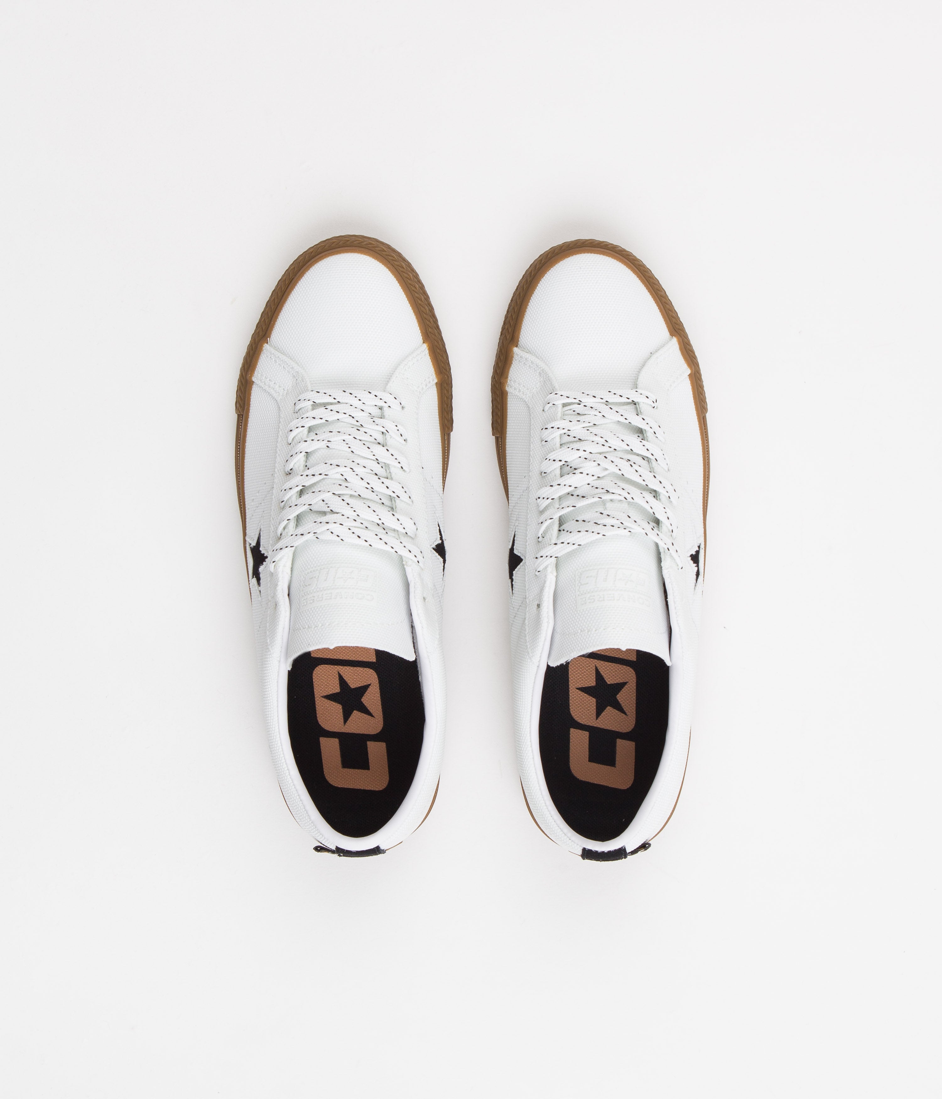 Converse One Star Pro Cordura Canvas Ox Shoes - Stylish White/Black/Dark Gum