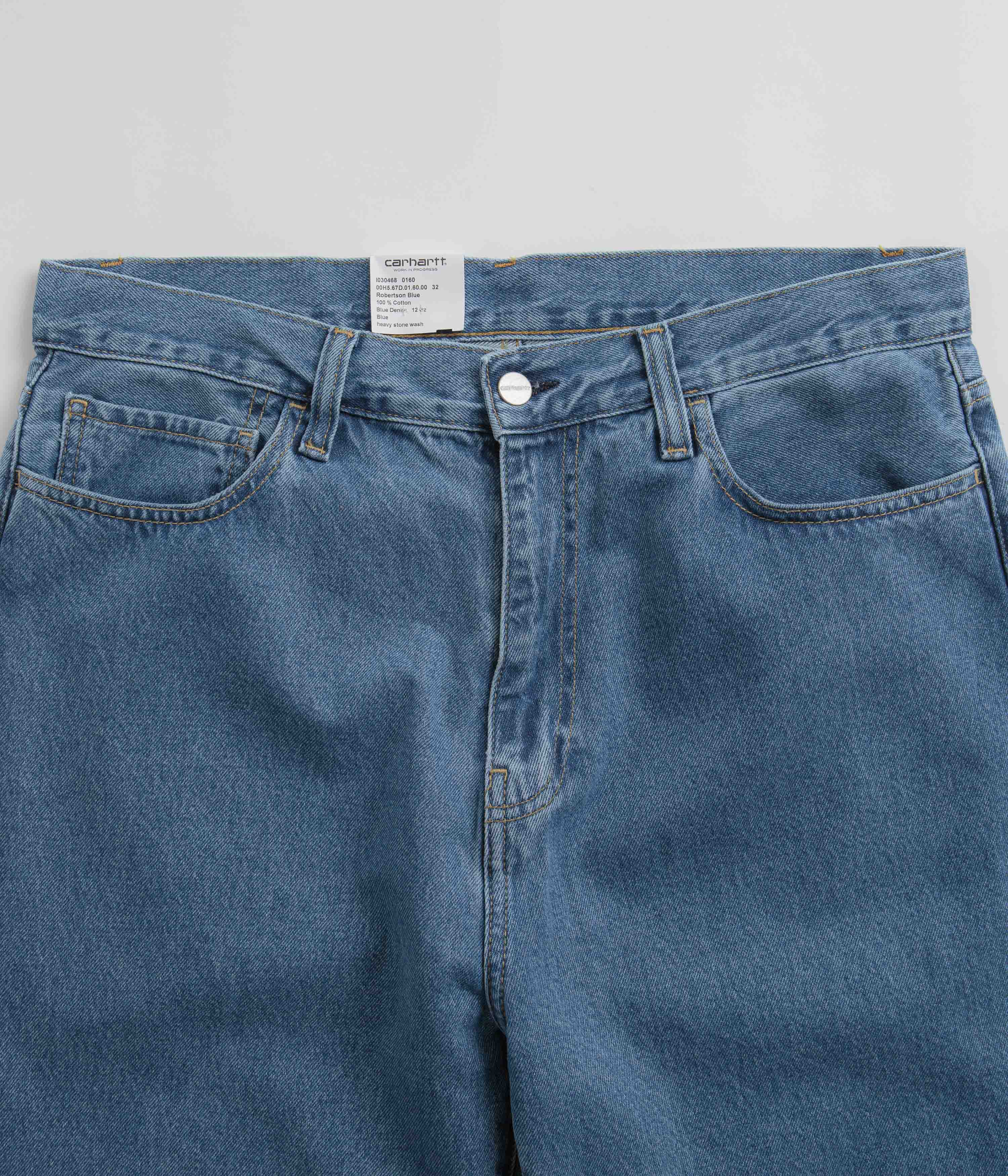 Carhartt Landon Blue Heavy Stone Washed Pants - A Must-Have!