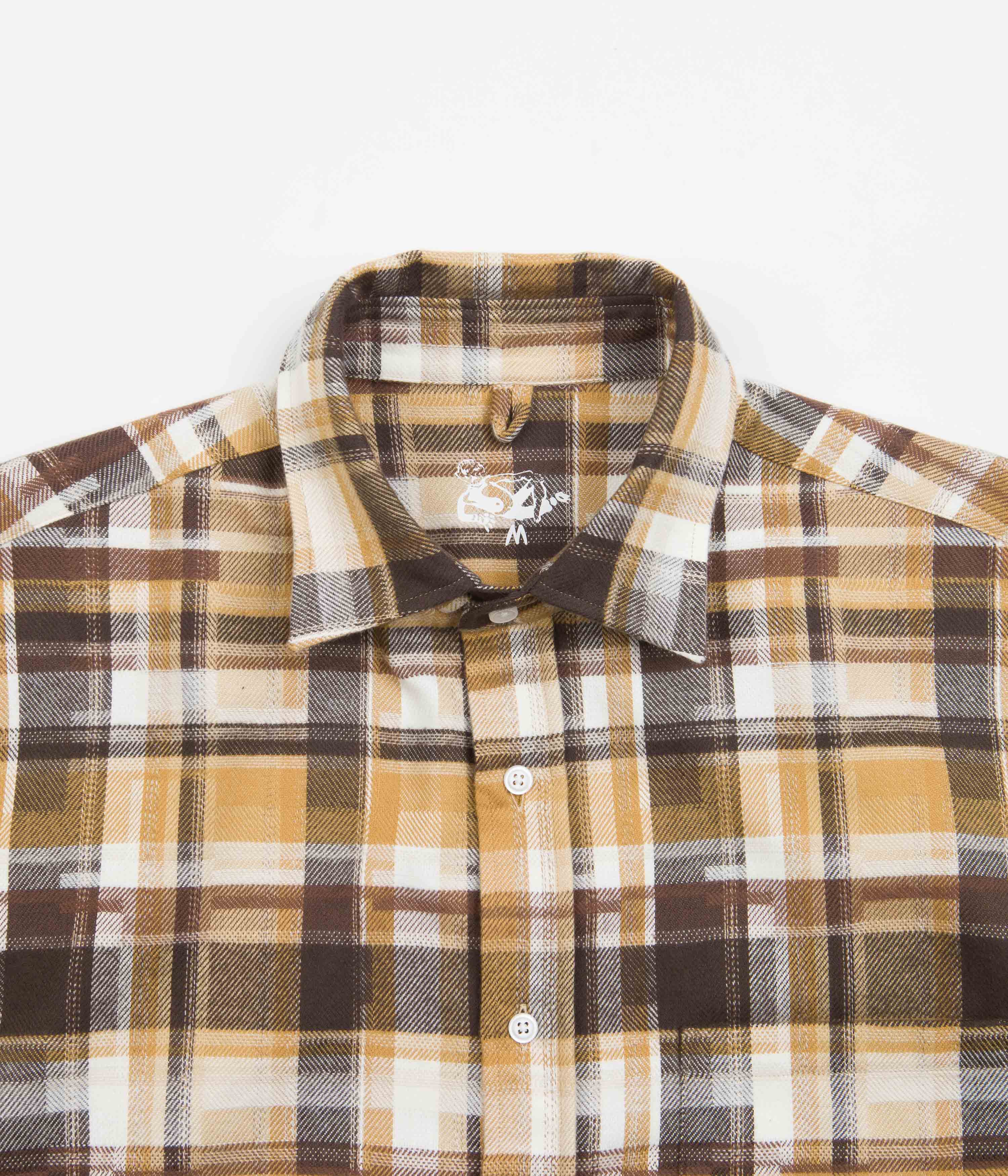 Dancer Danssoni Brown Mix One - Pocket Shirt: A Vintage - Inspired Skate Essential
