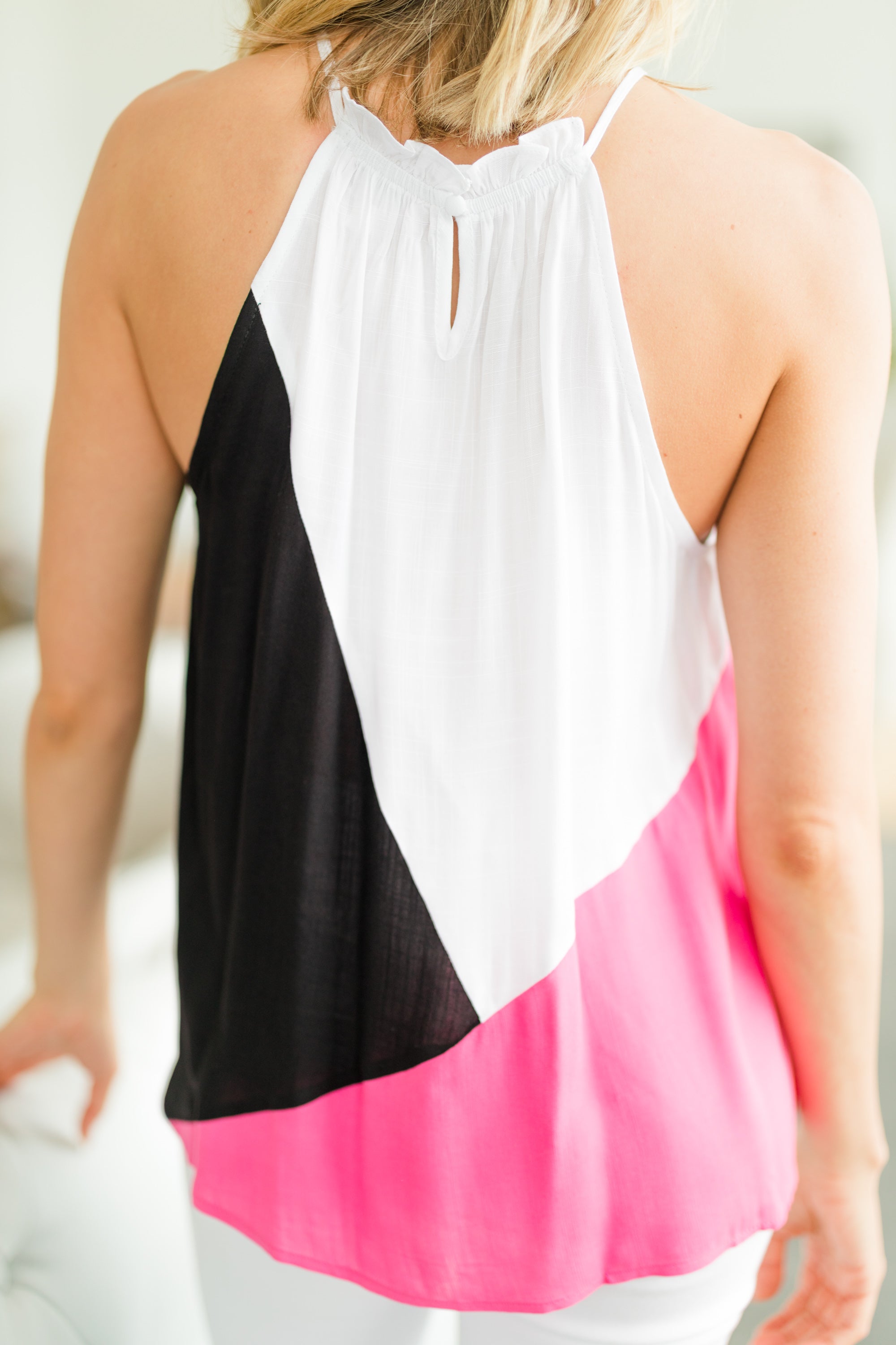 Be Your Best Black Colorblock Tank - Look Fabulous Every Day!