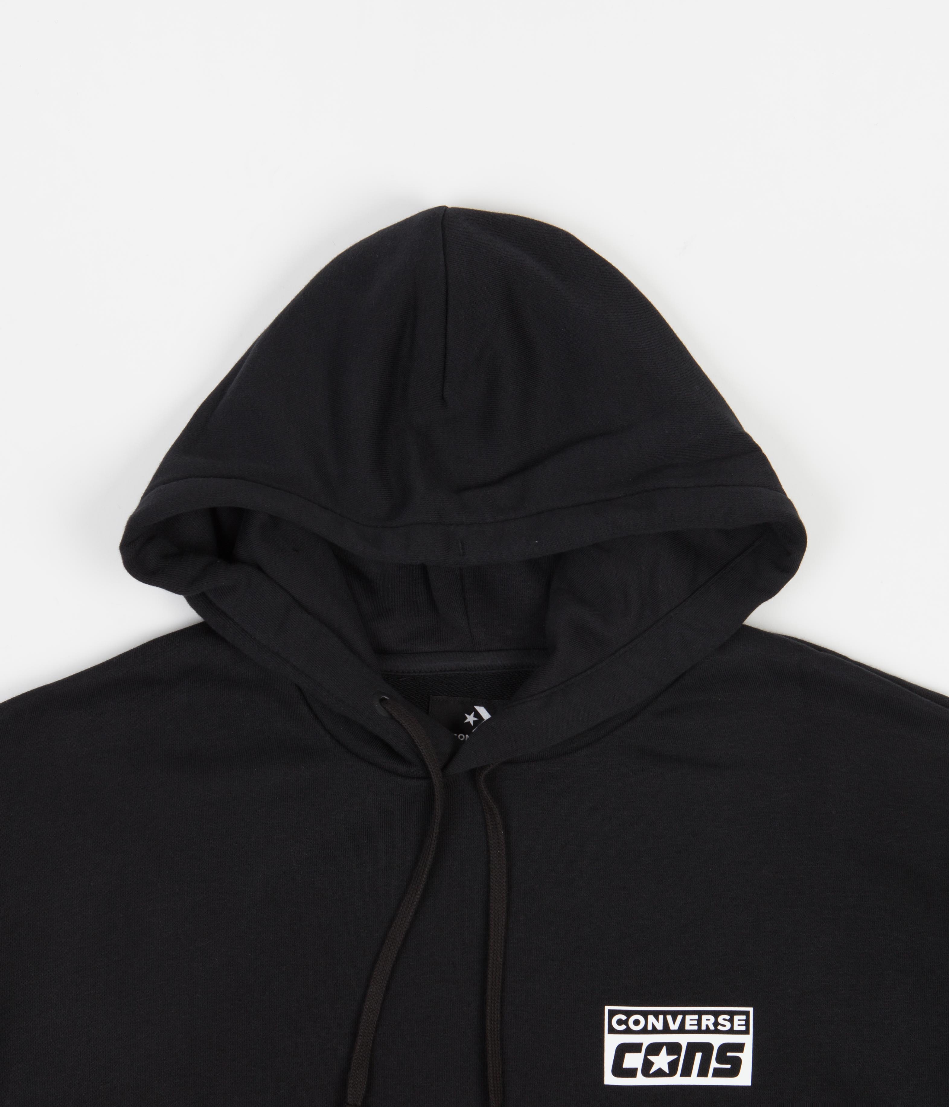 Converse Cons French Terry Hoodie - Stunning Converse Black