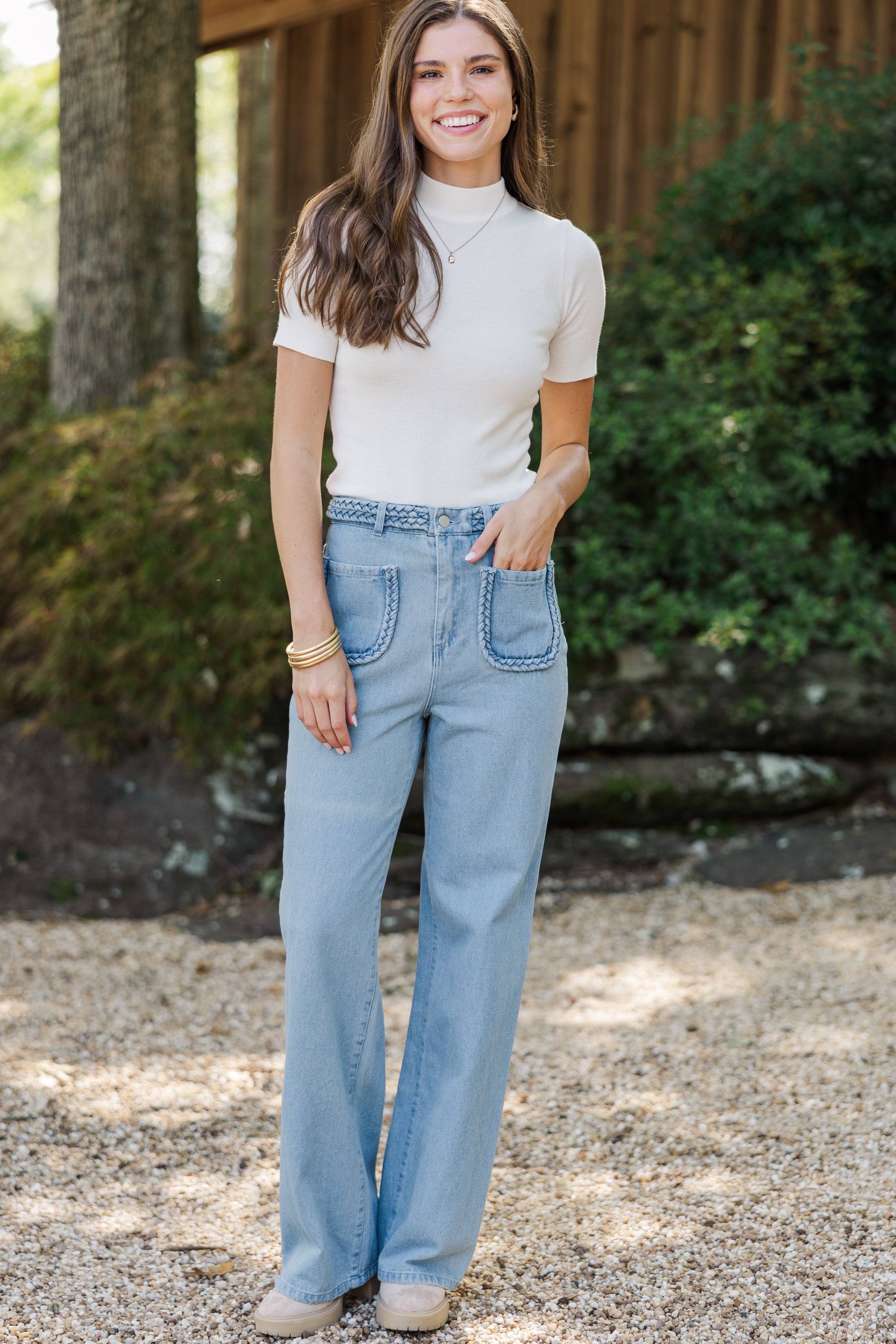 All-In Off-White Short Sleeve Sweater: A Must-Have!
