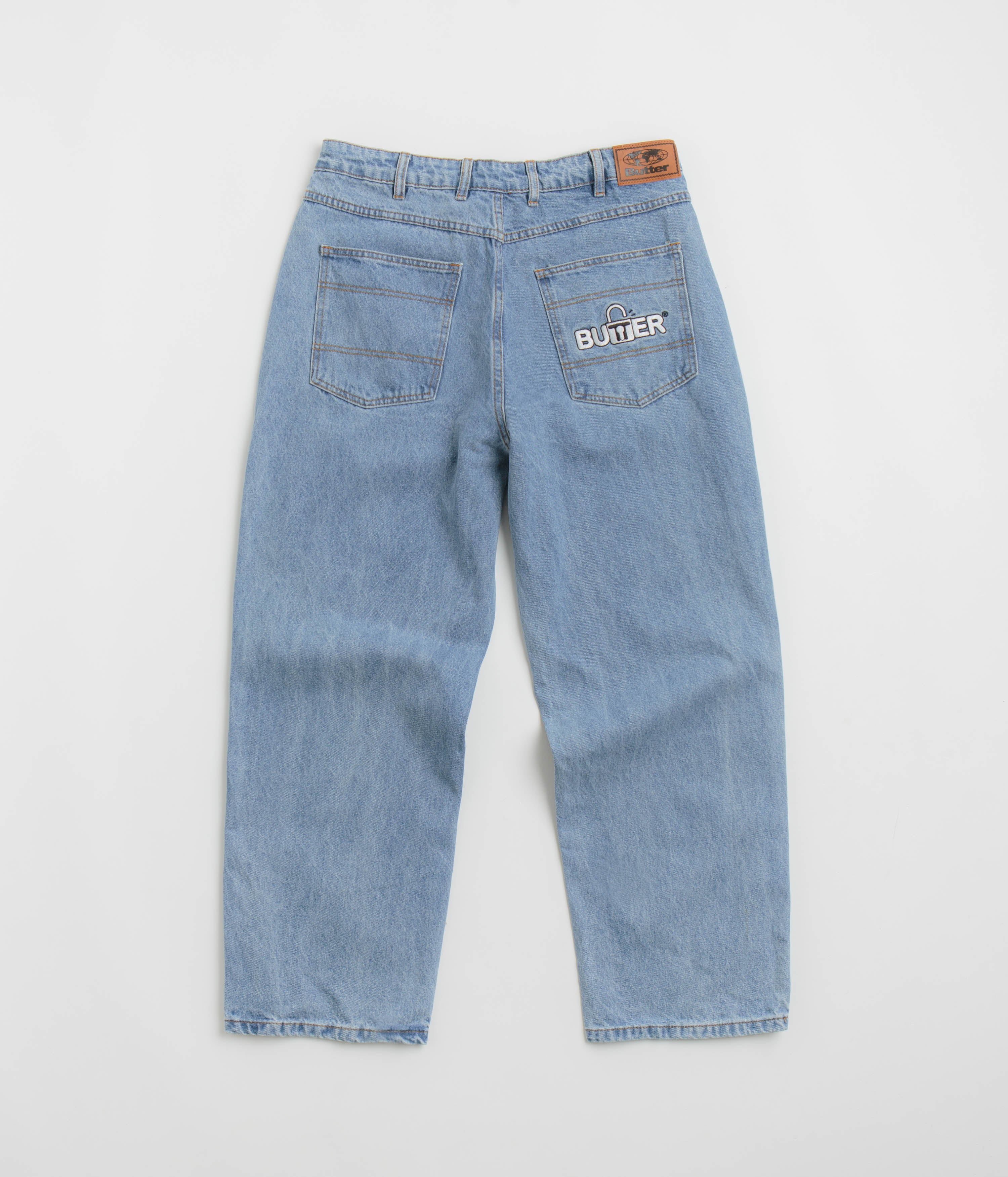 Butter Goods Lock Baggy Jeans - Stunning Light Indigo