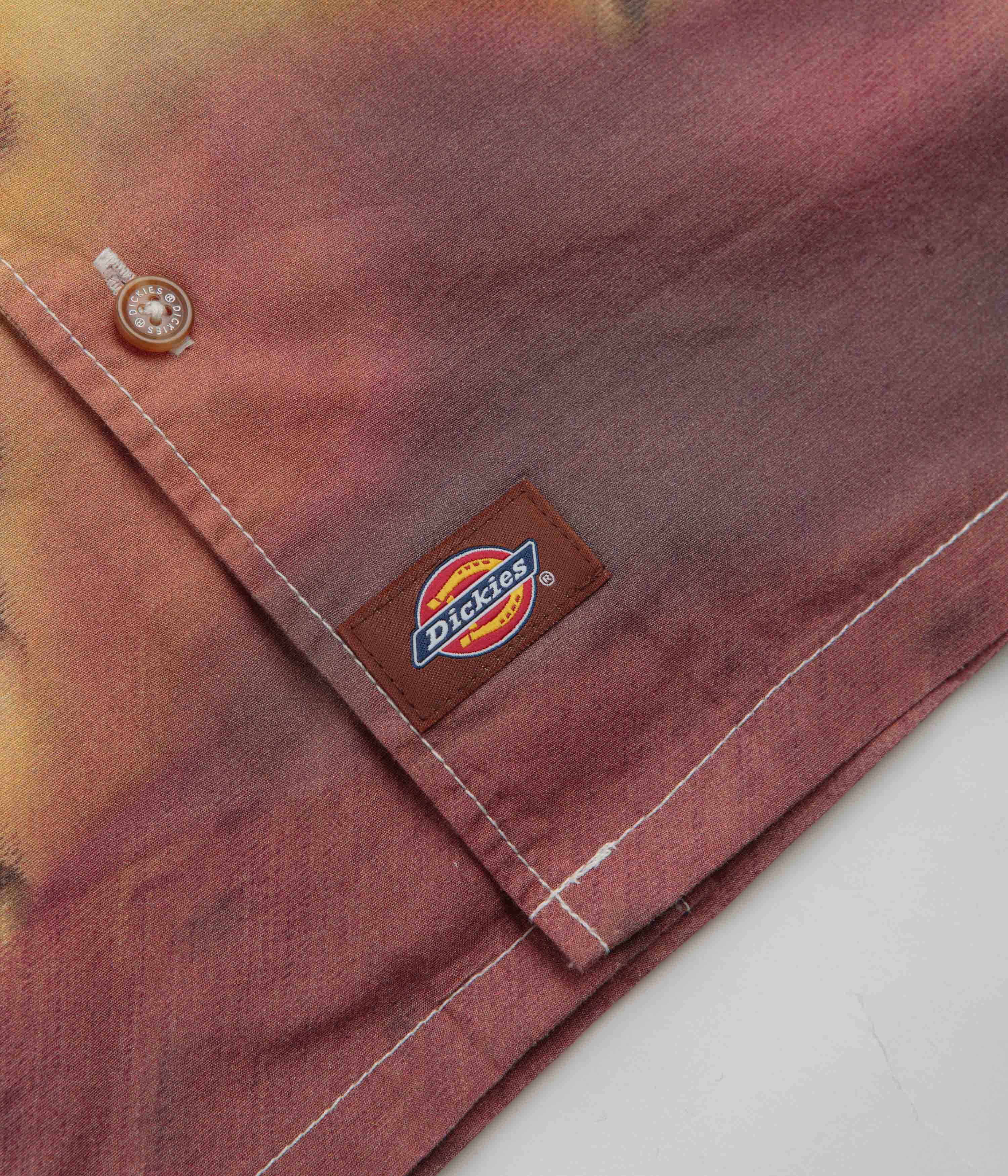 Dickies Oak Buff Running Wild Short Sleeve Shirt - A Must-Have!