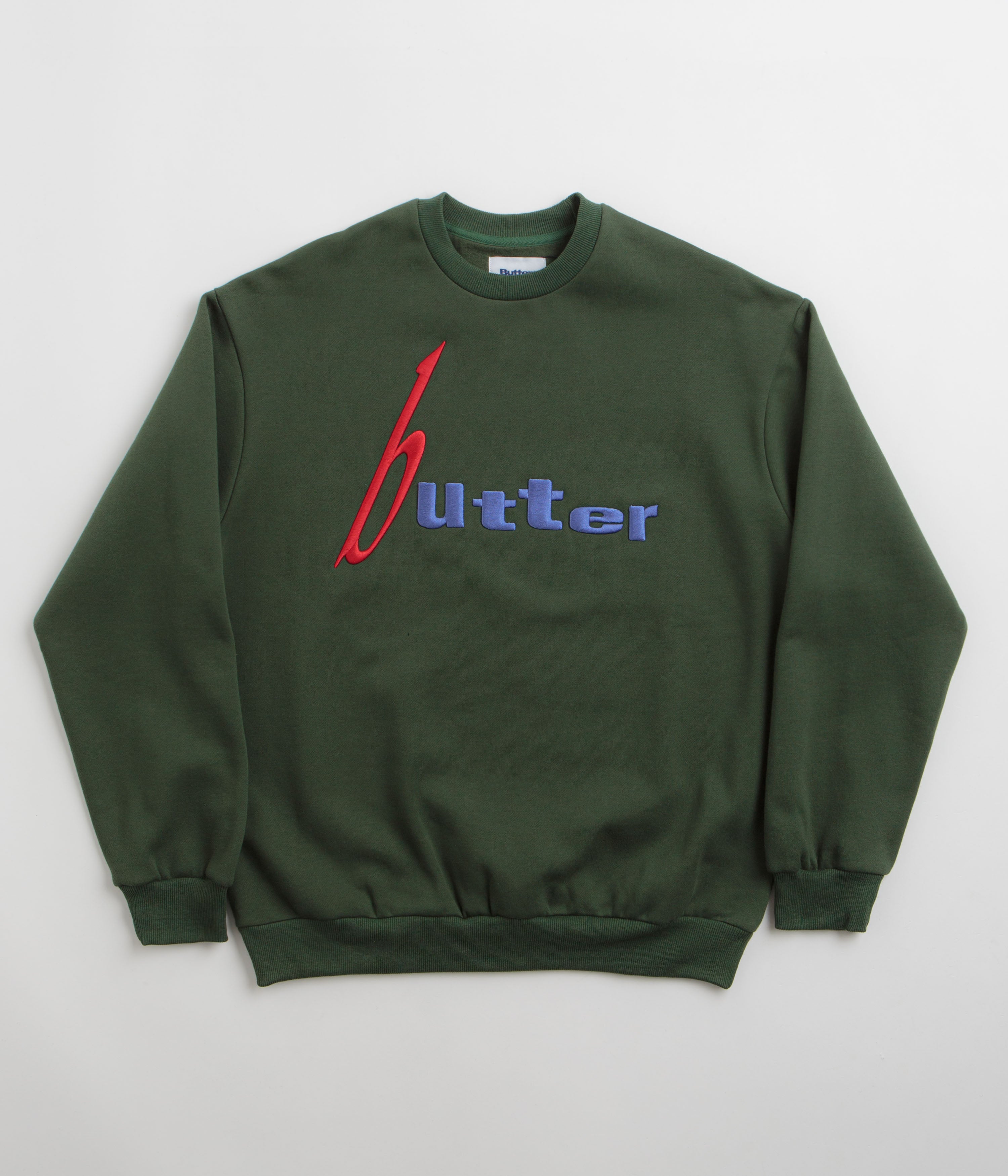 Butter Goods Device Crewneck Sweatshirt - Stunning Dark Green