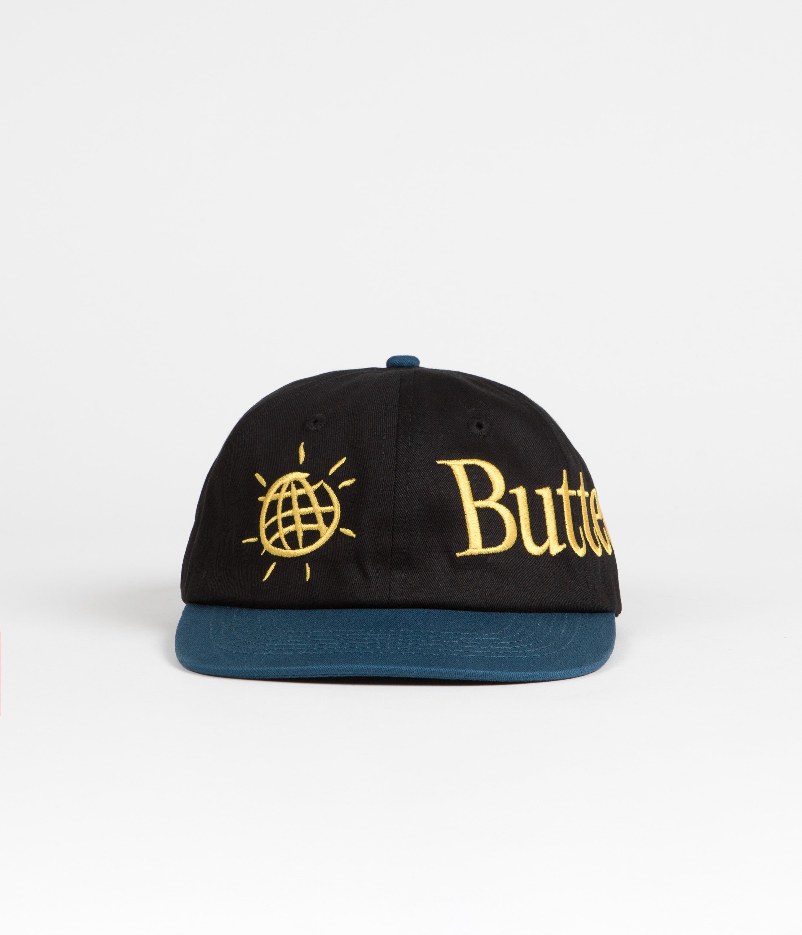 Butter Goods Discovery Cap - Stylish Black/Dark Teal Blend