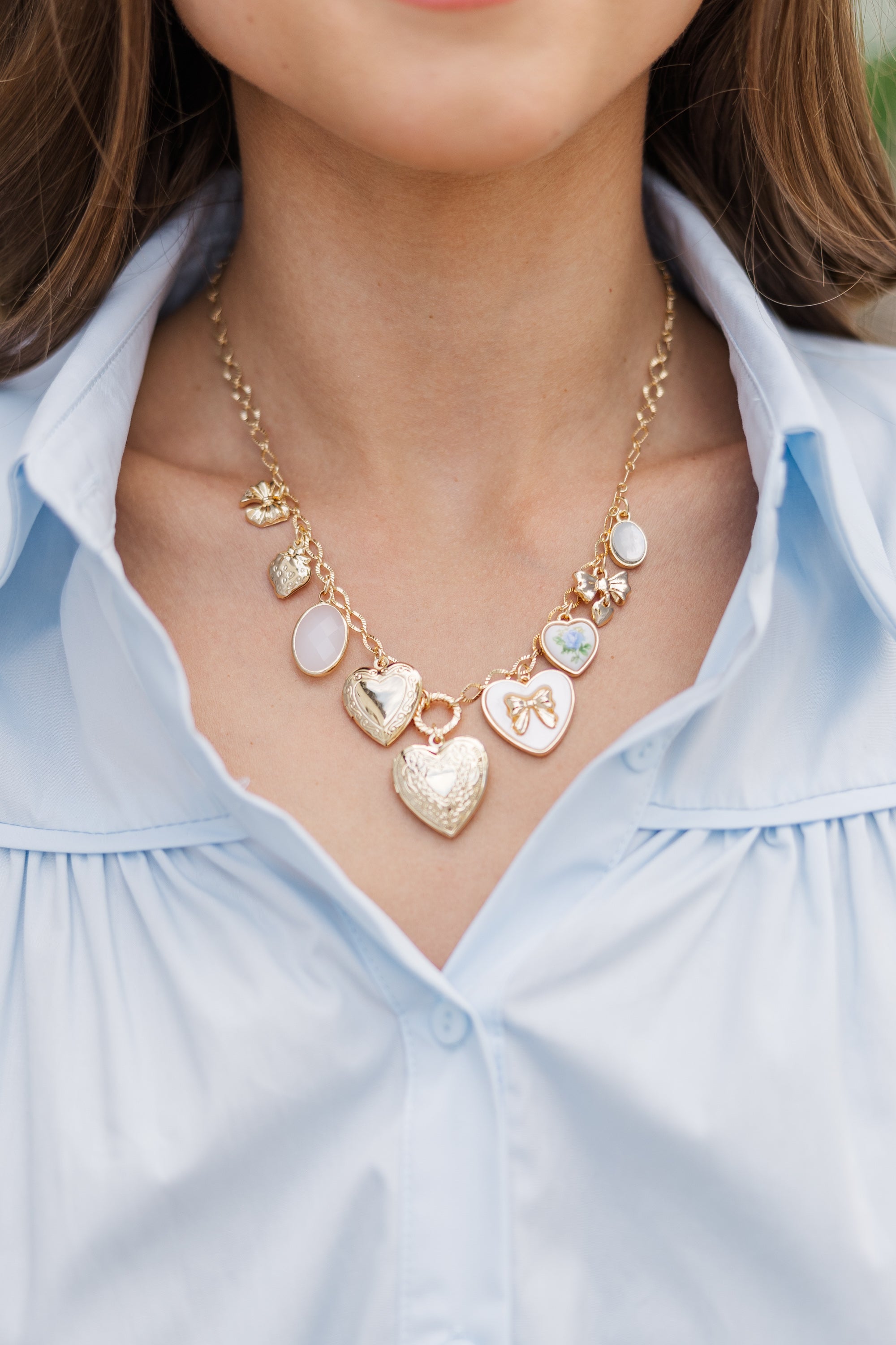 Be Your Best Gold Heart Necklace - Elevate Your Style