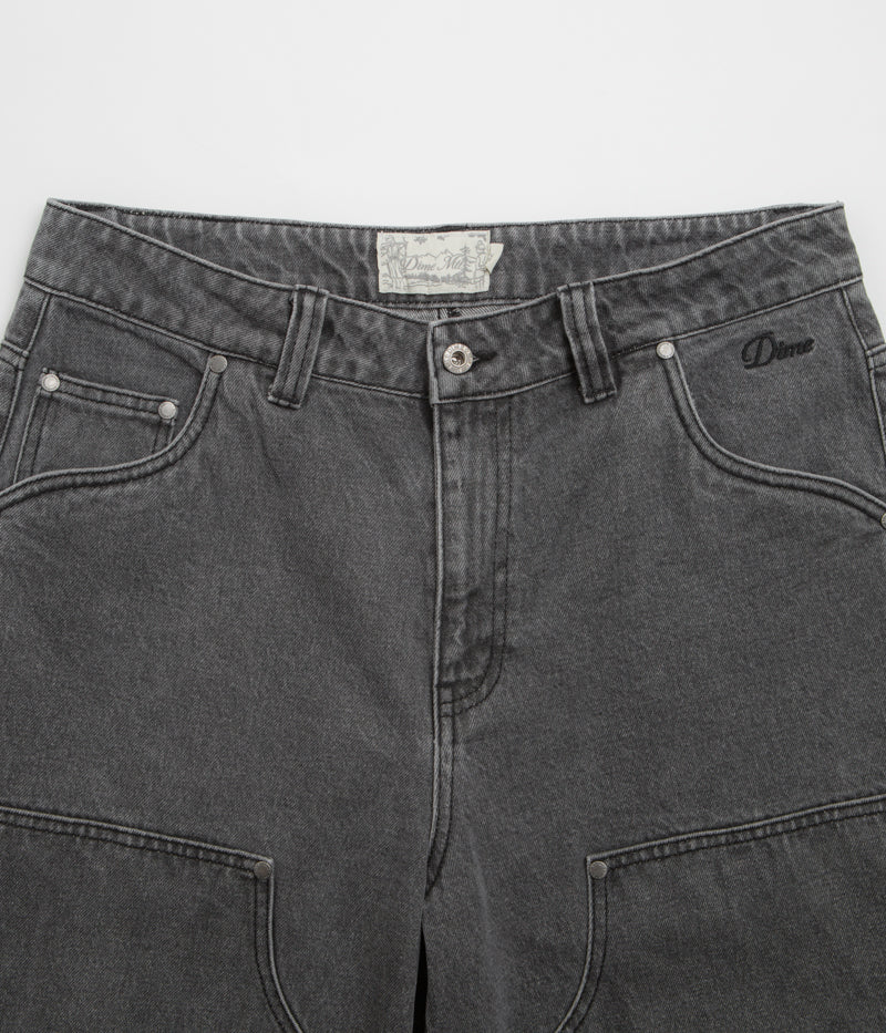 Dime Carpenter Faded Black Denim Shorts - A Must - Have!